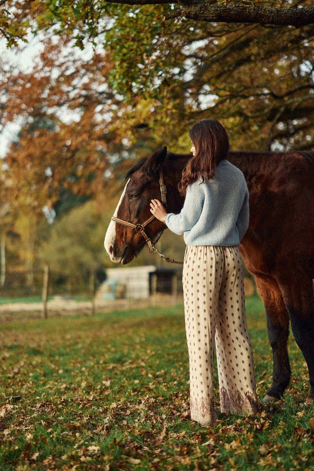 Floral straight pants - Polia