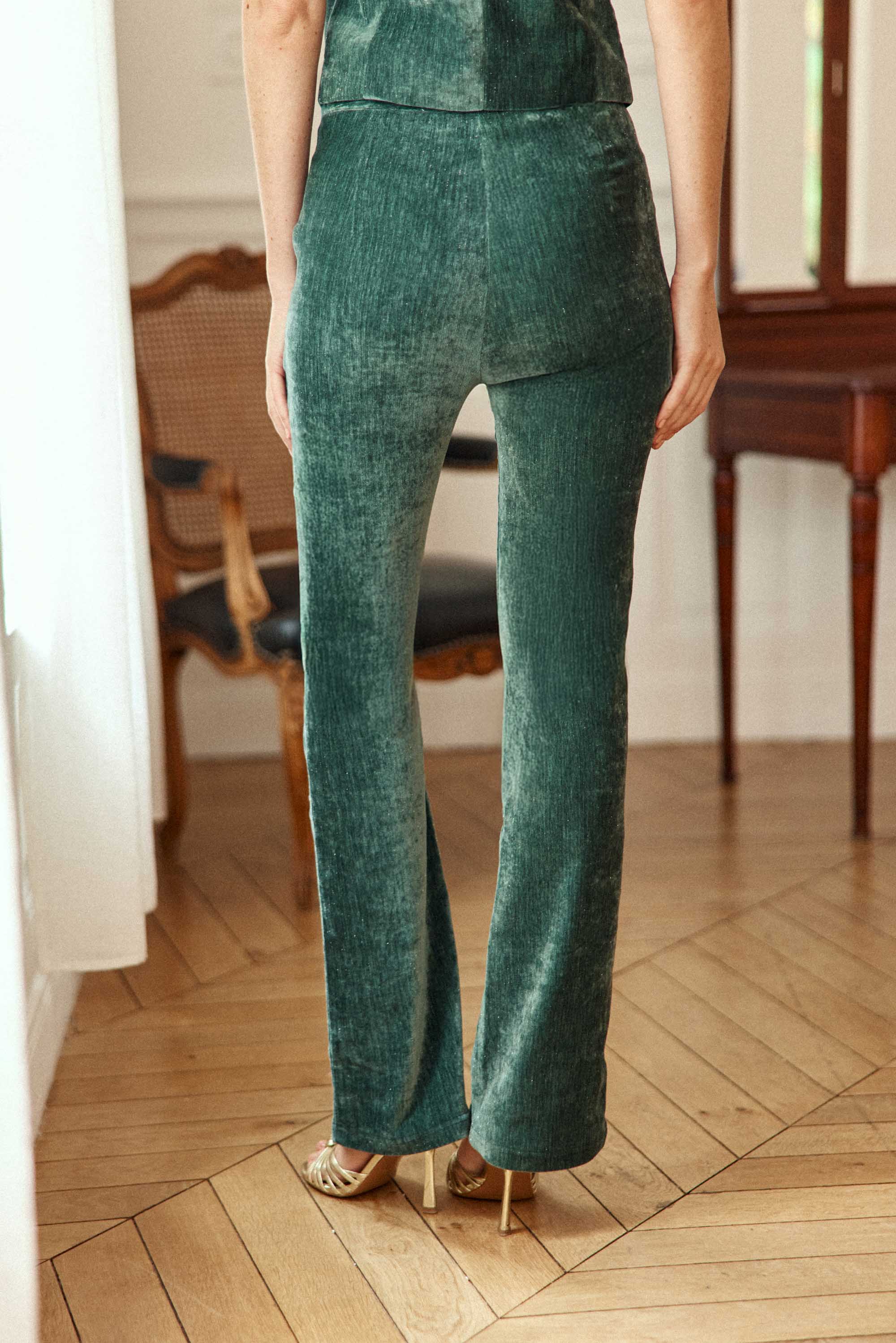 Pantalon vert amande - Poppy