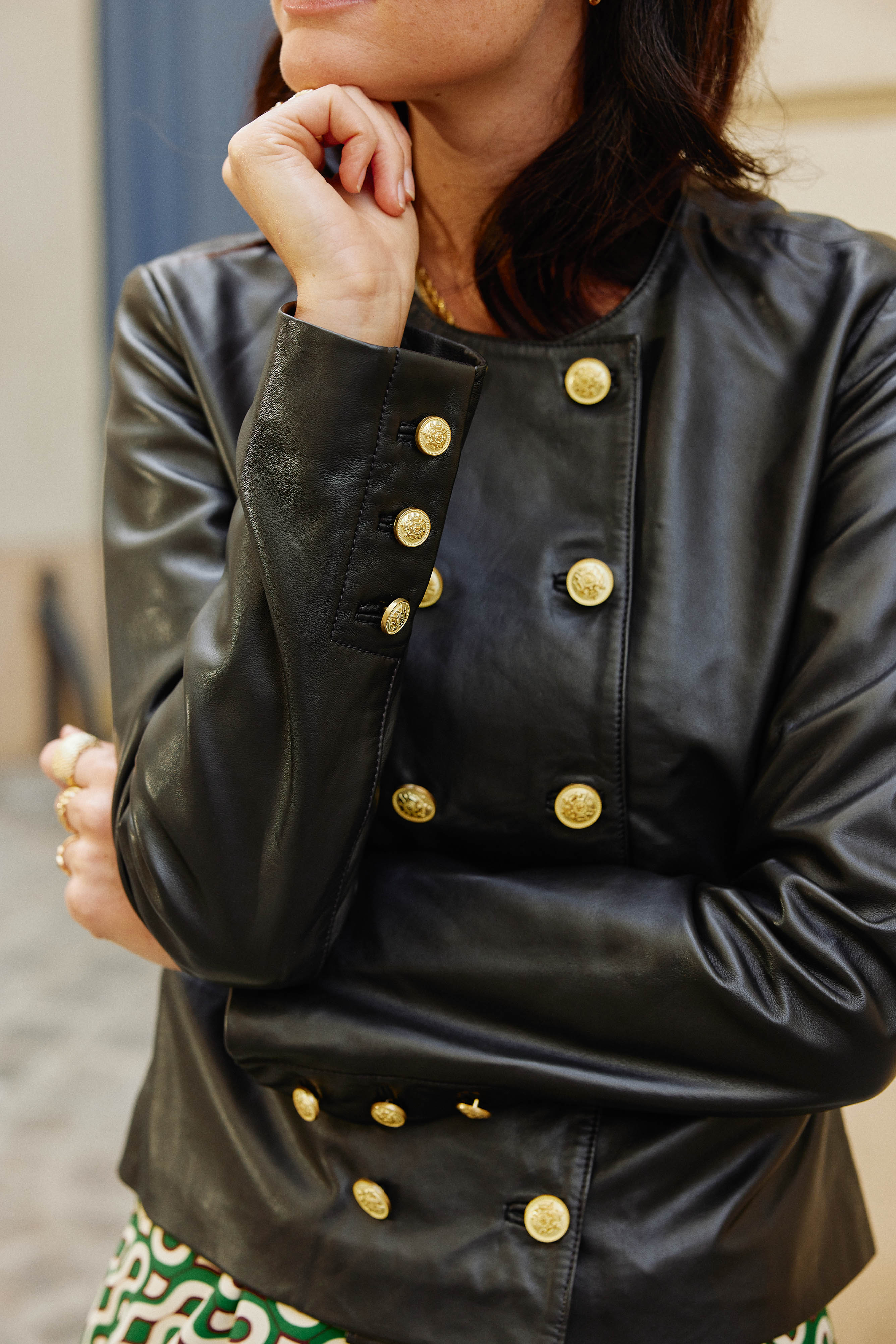 Proust Lederjacke - Schwarz