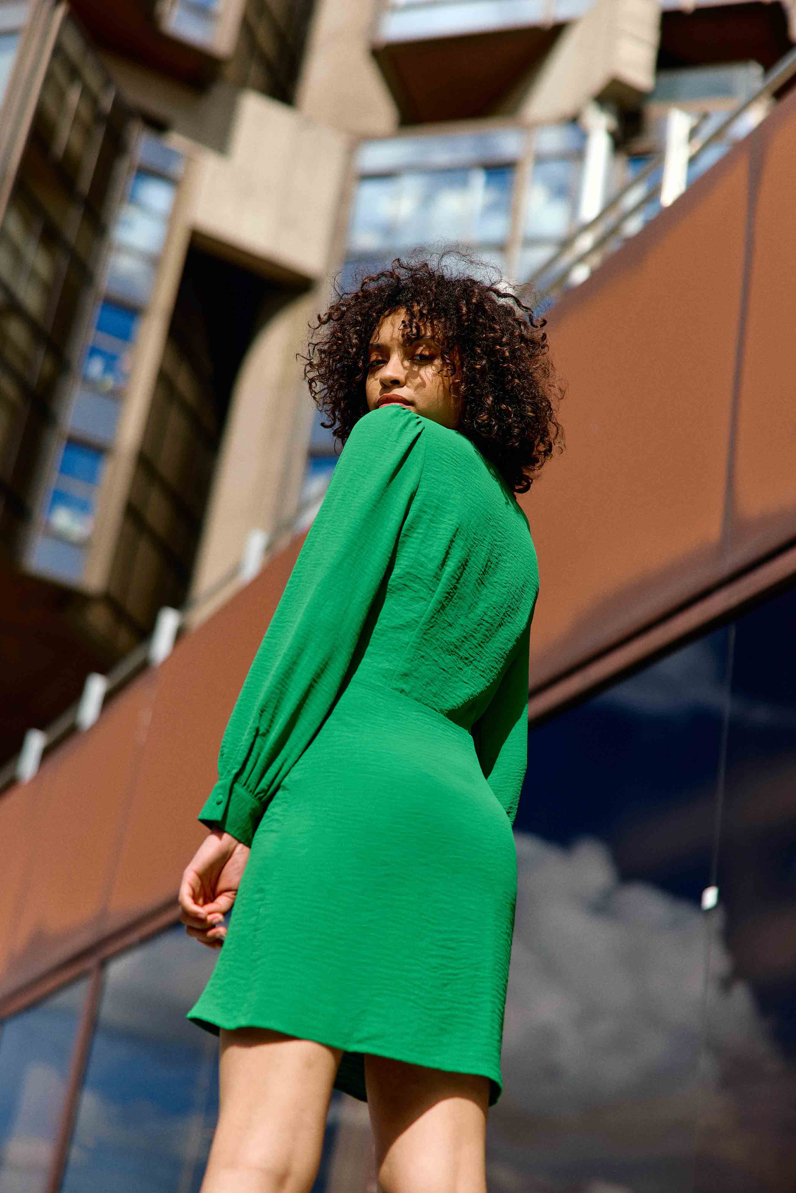 Robe courte vert - Rachel