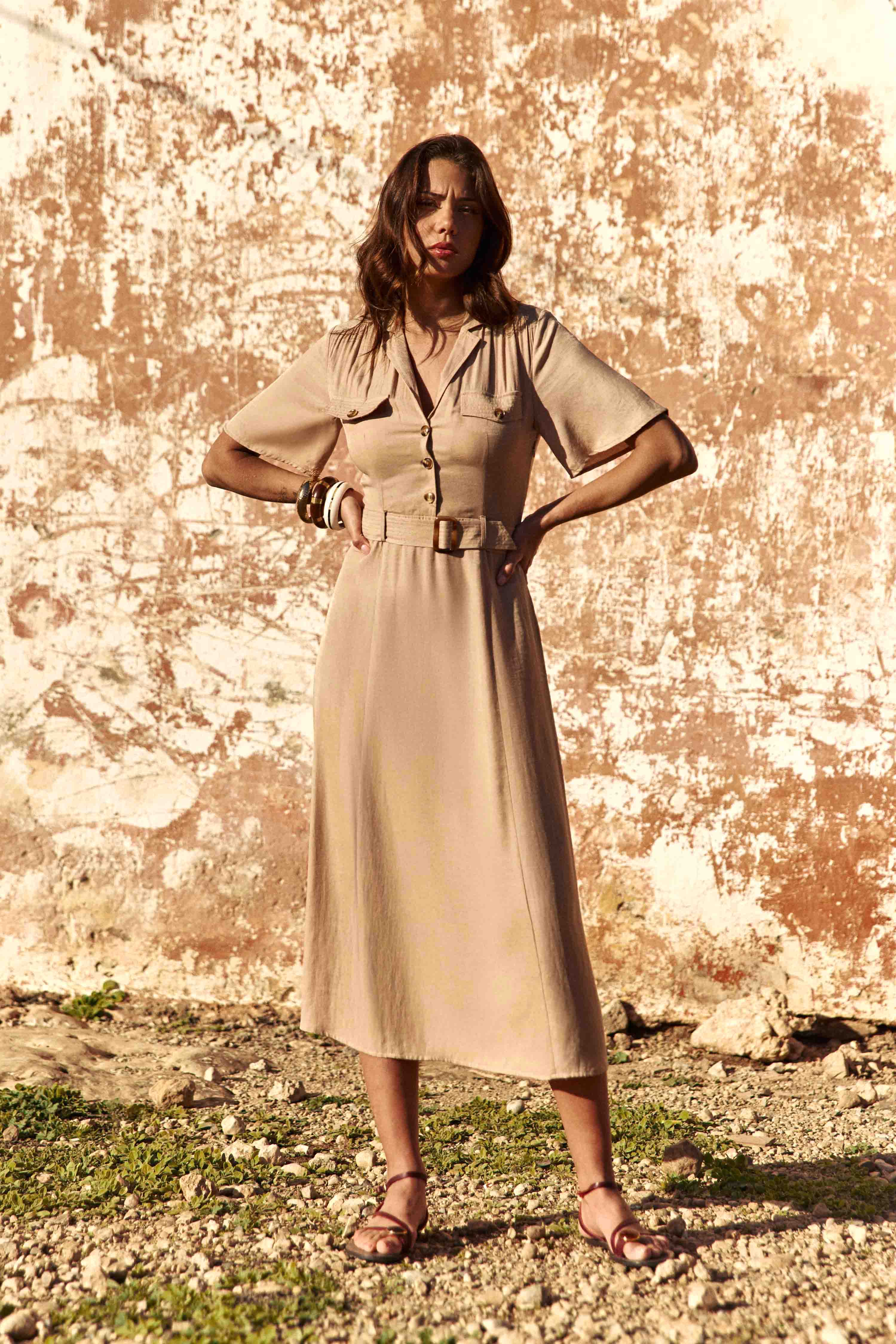 Raya - Robe midi évasée