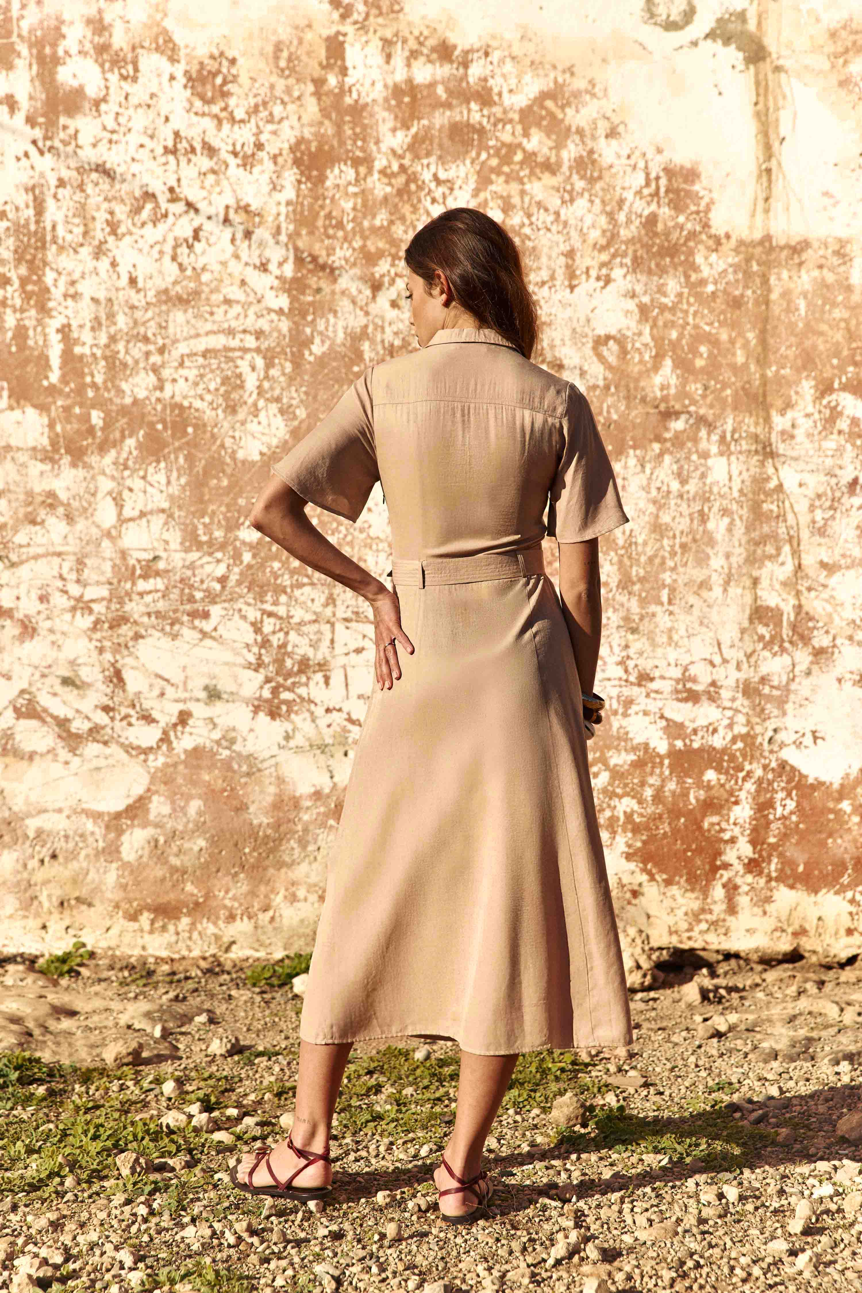 Raya - Robe midi évasée