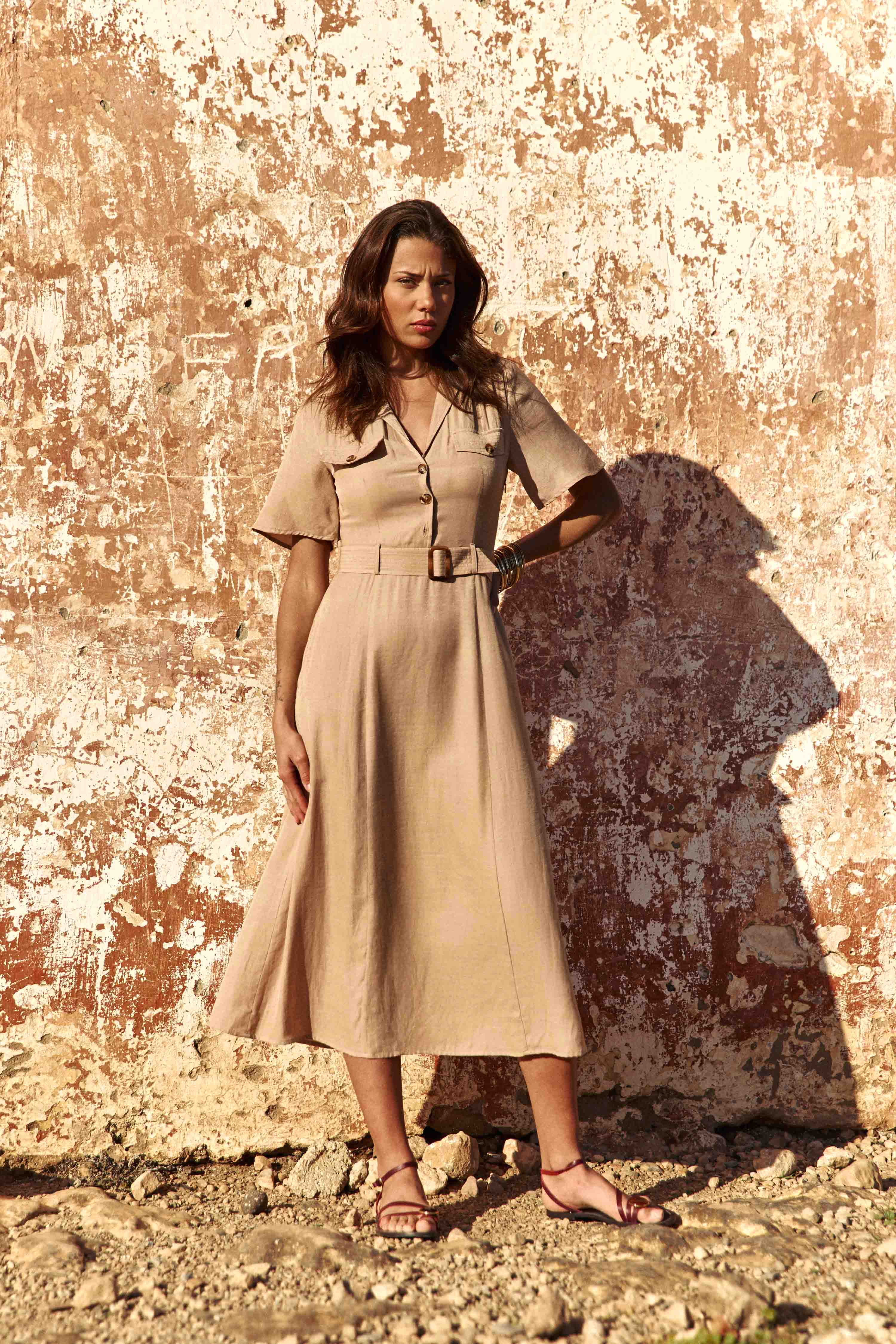 Raya - Robe midi évasée