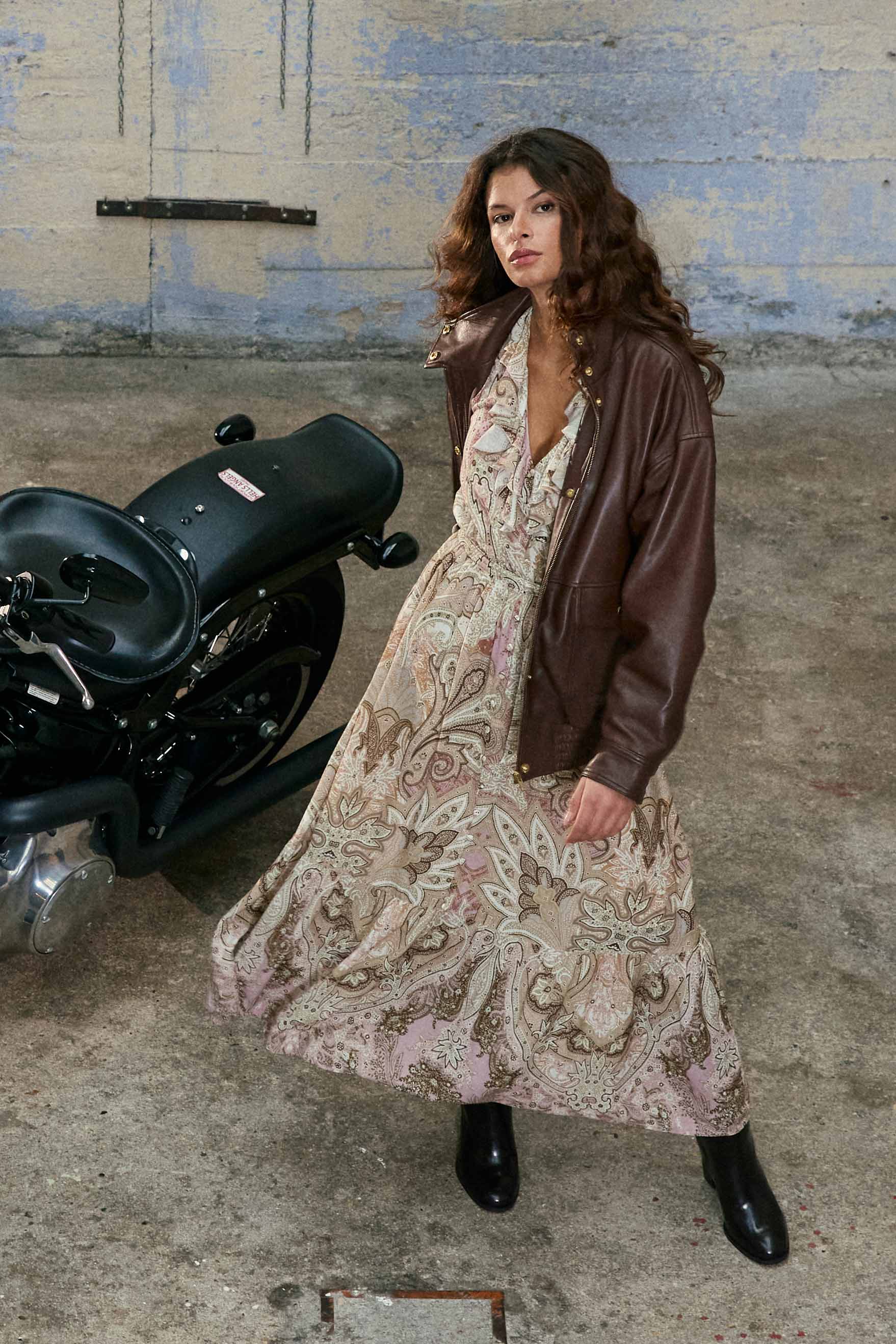 Robe longue à imprimés boho – Reg