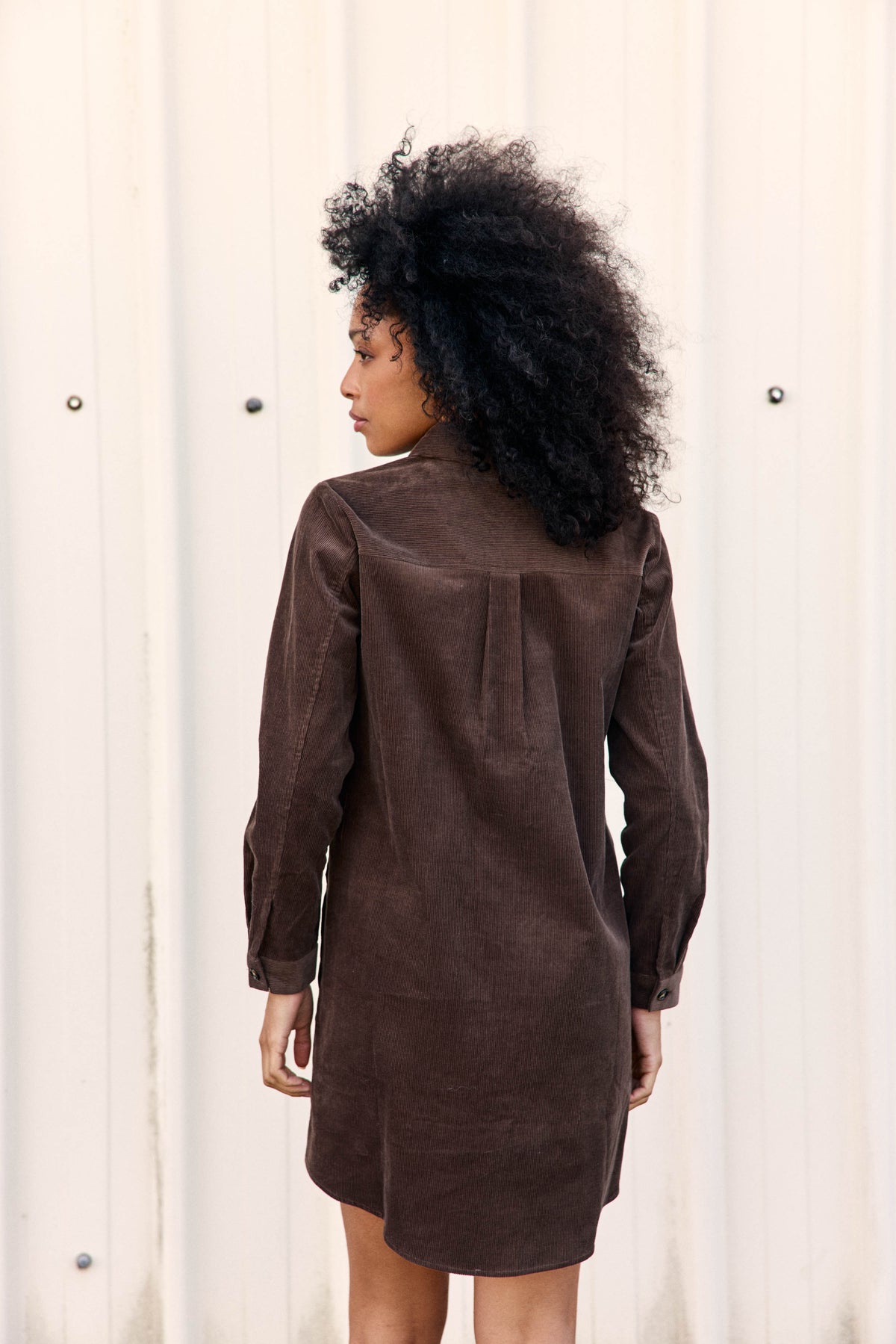 Riely - Robe en velours côtelé