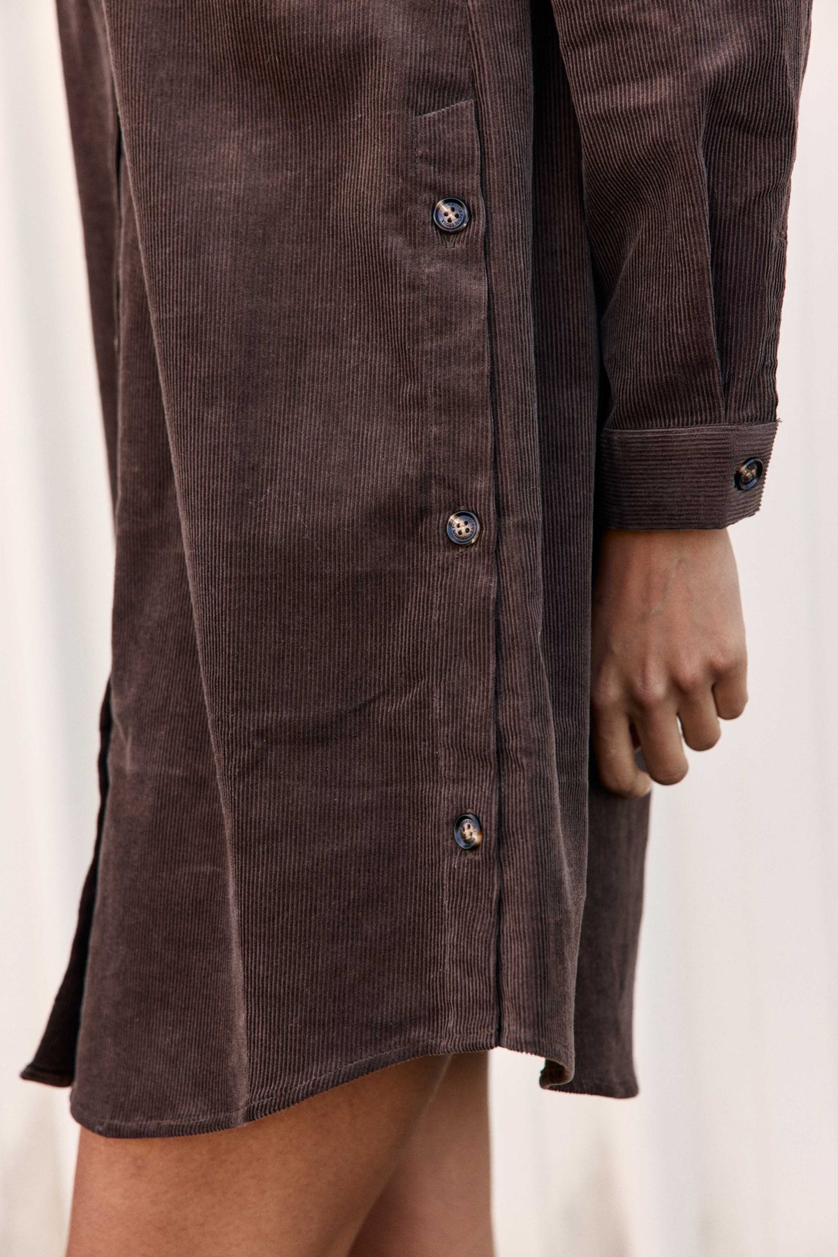 Riely - Robe en velours côtelé