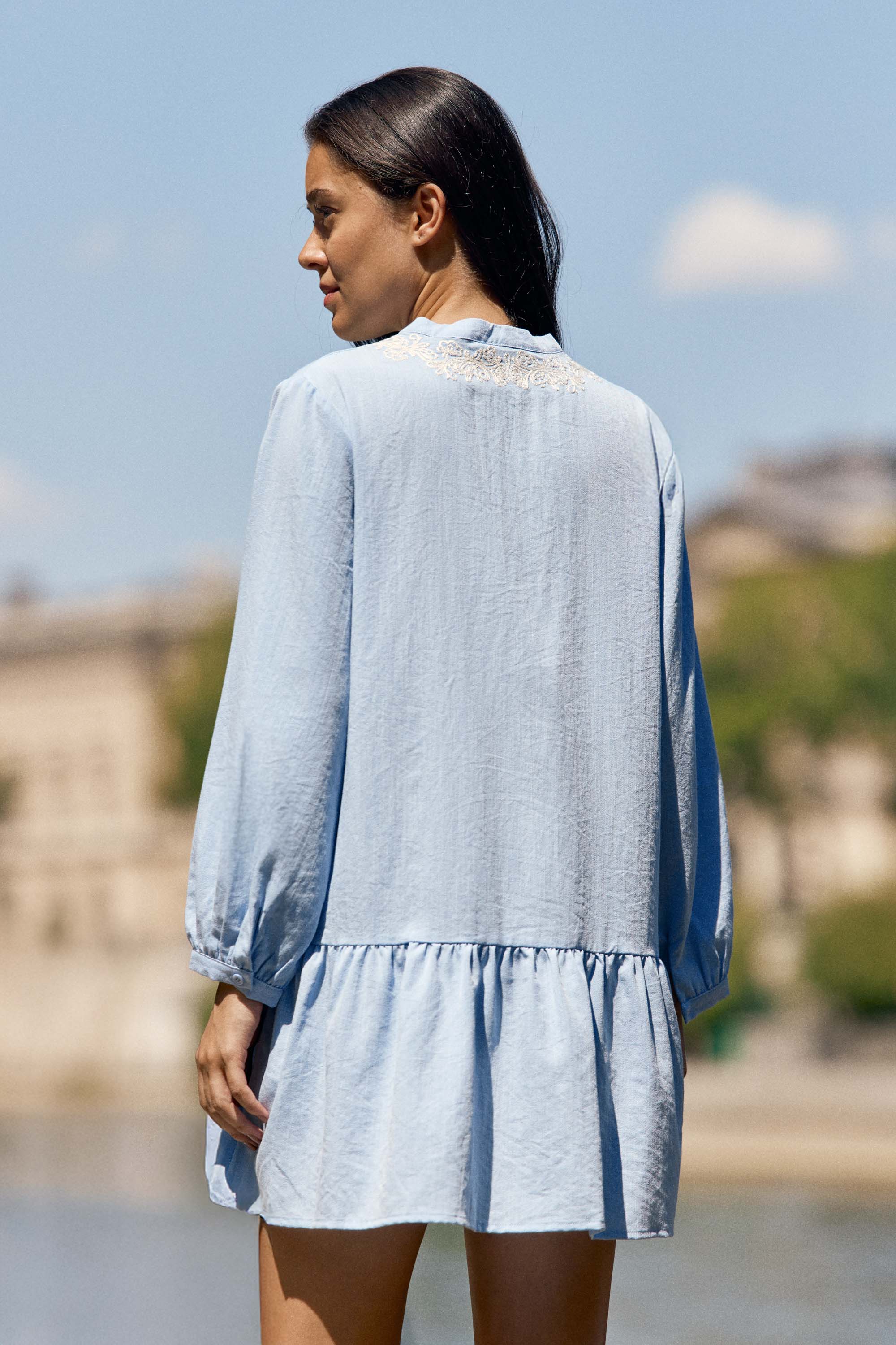 Robe bleue ciel - Riman