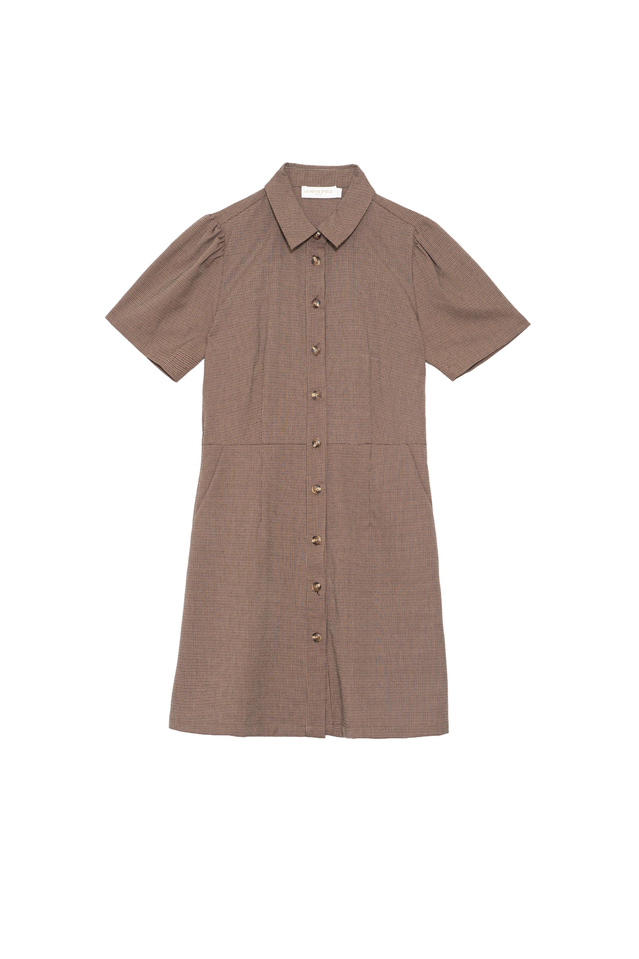 Robe courte Riny - Marron