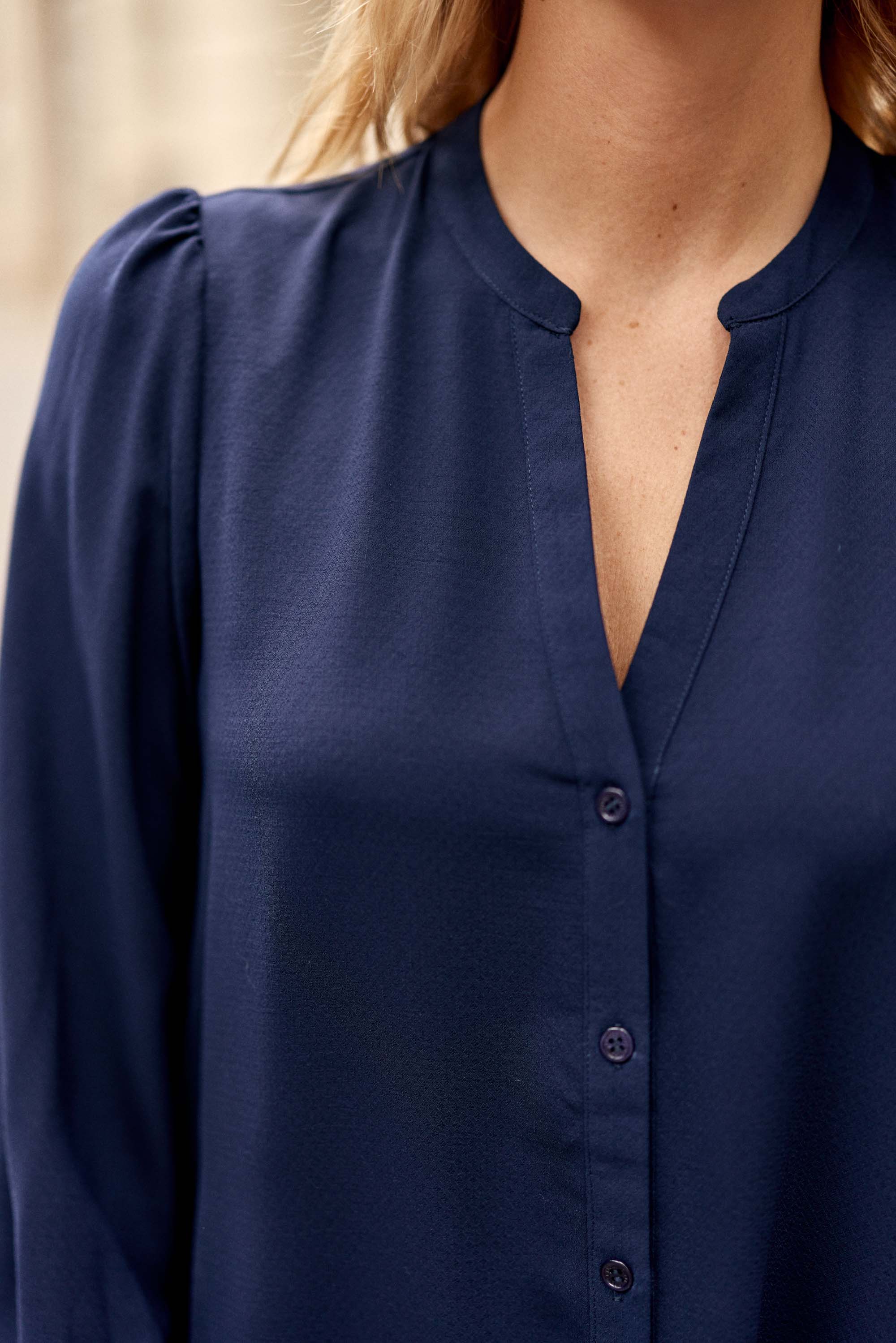 Navy flared dress - Robbie