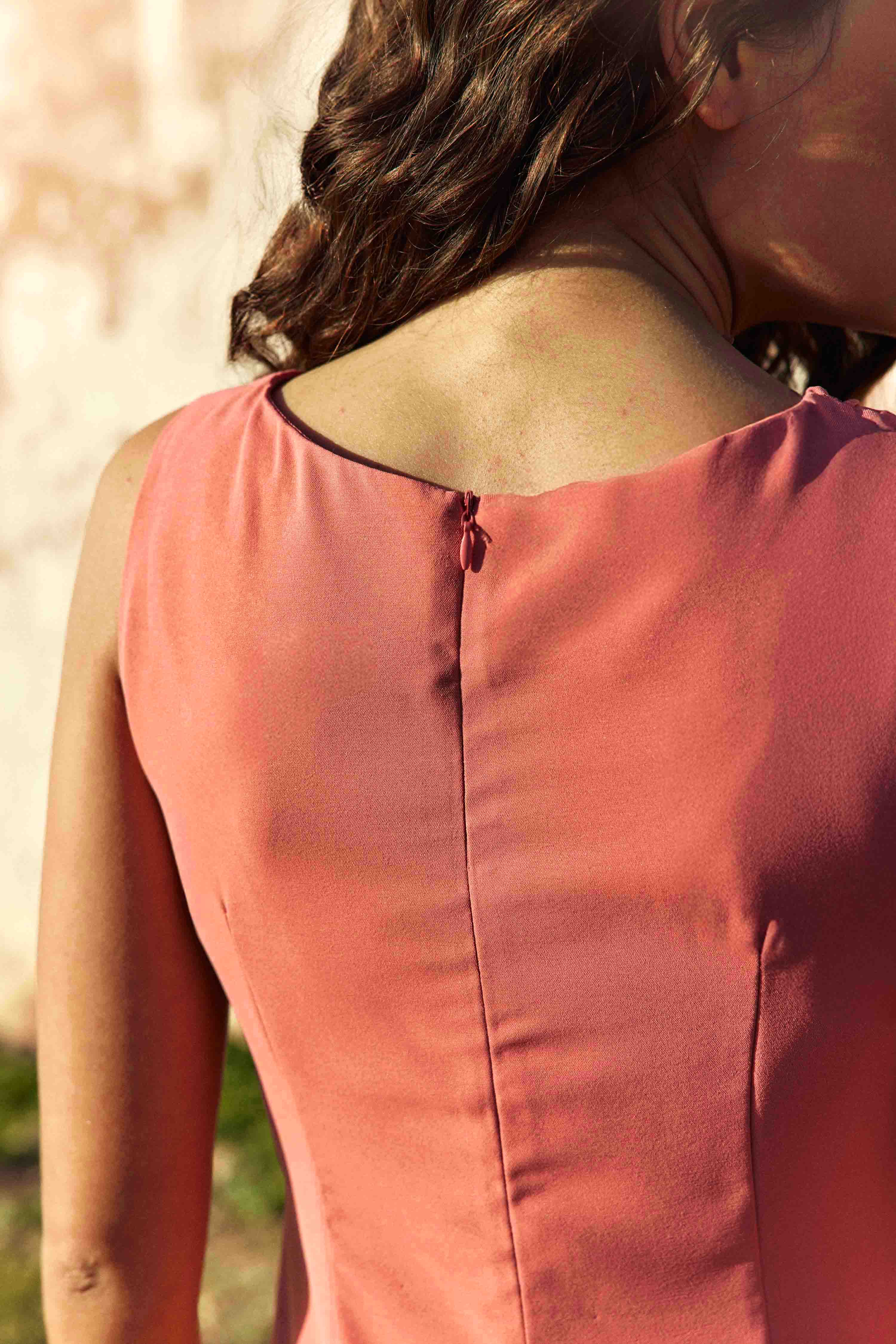 Rosa - Robe midi asymétrique