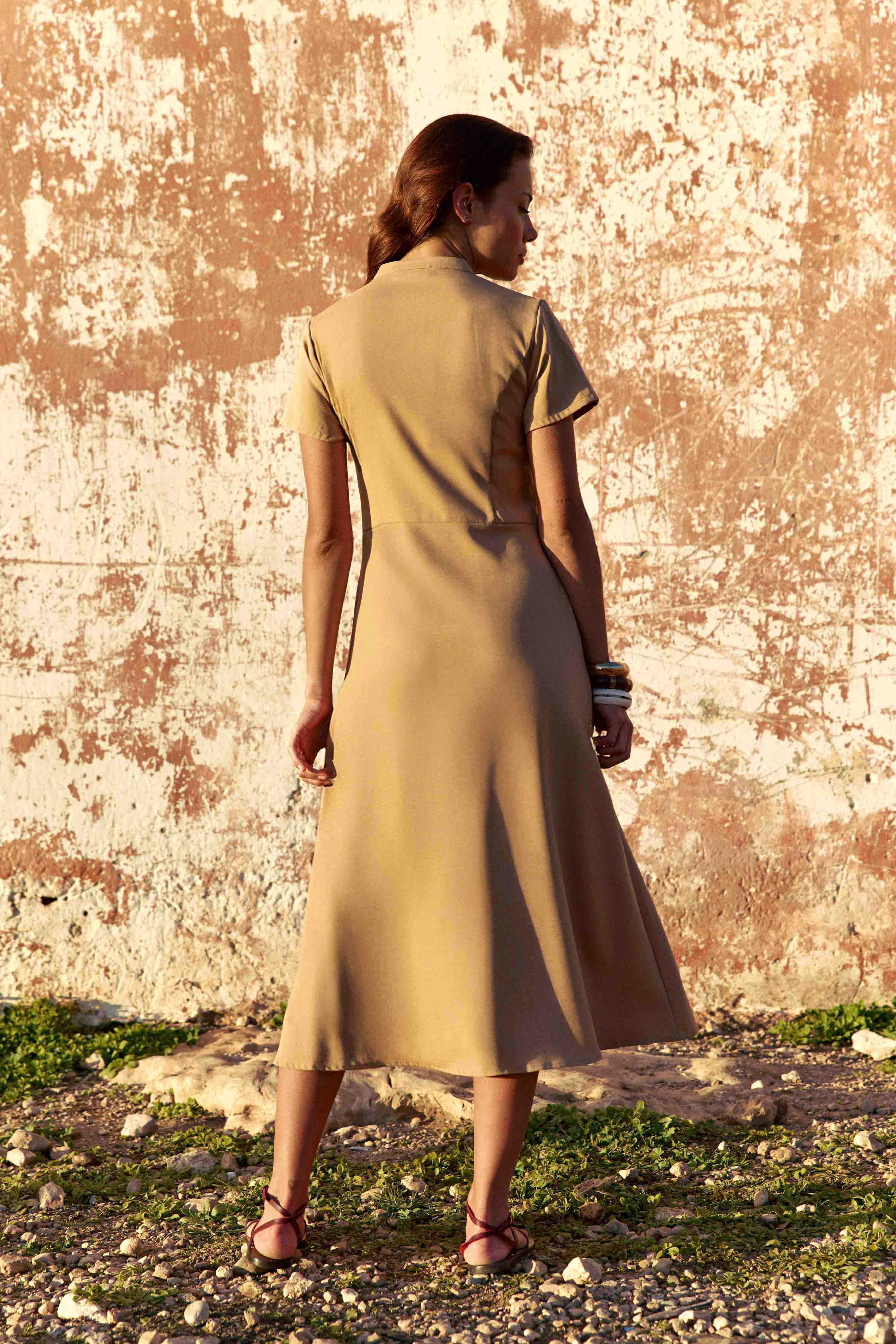 Rosie - Robe midi évasée