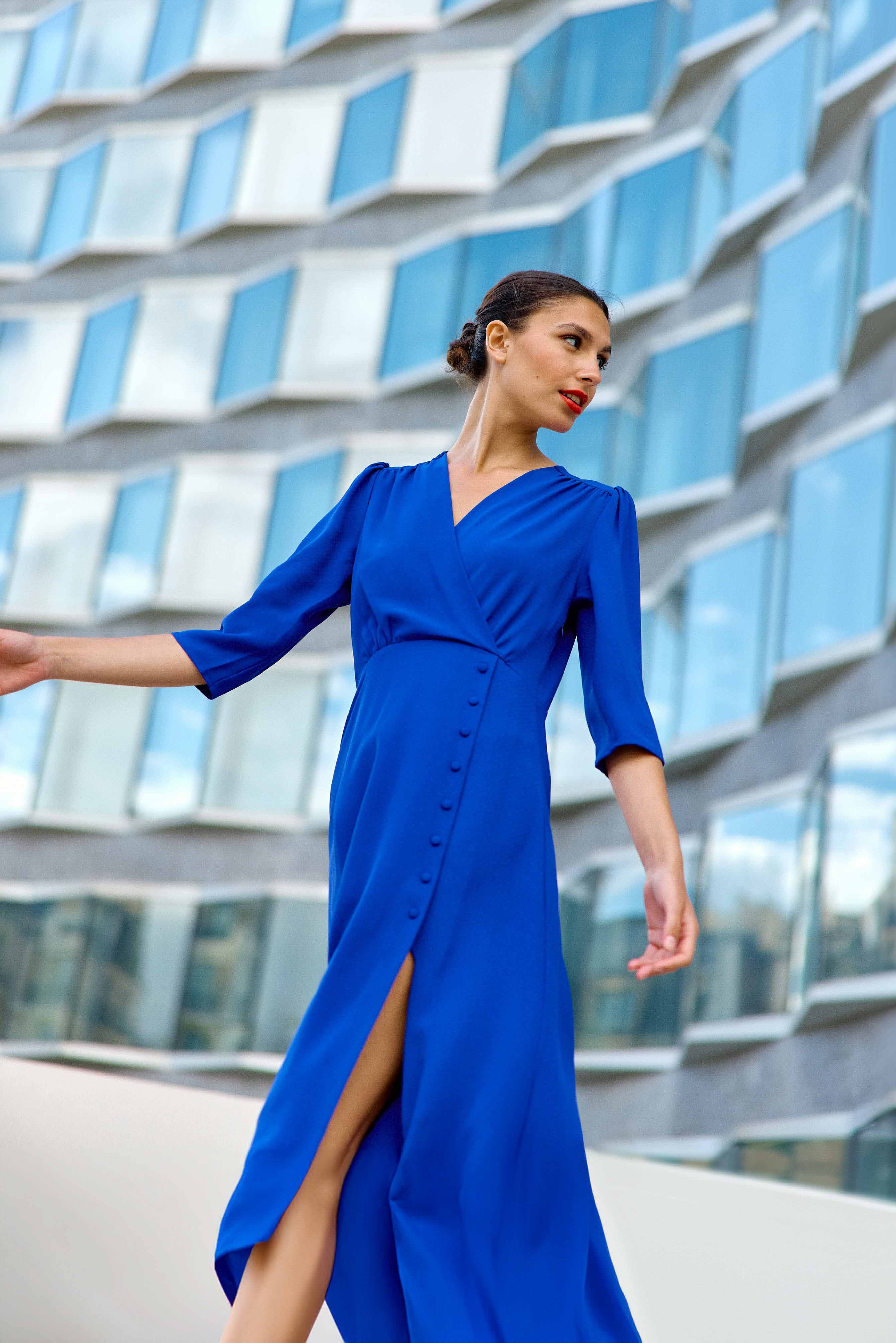 Long blue dress - Roxane