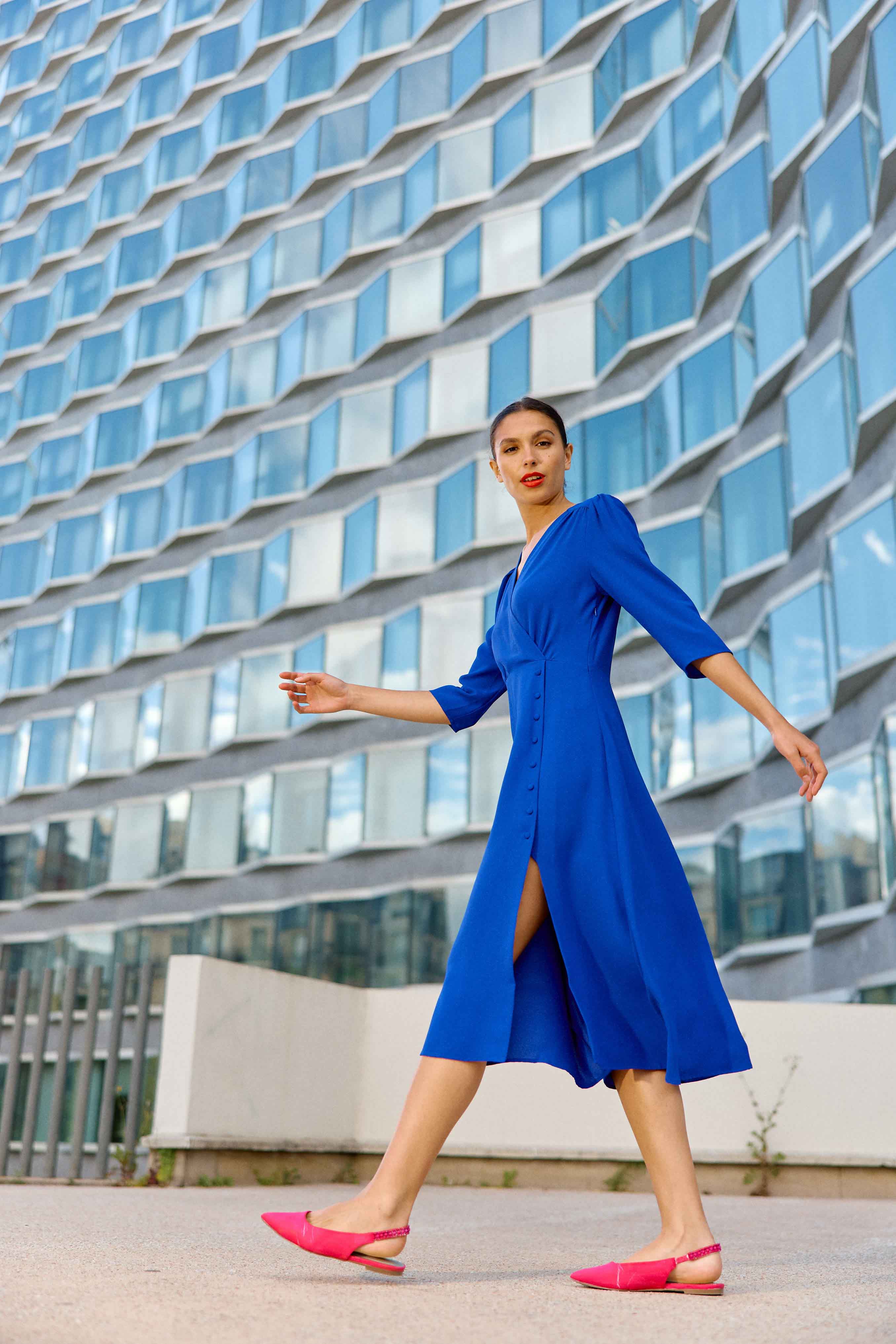 Long blue dress - Roxane