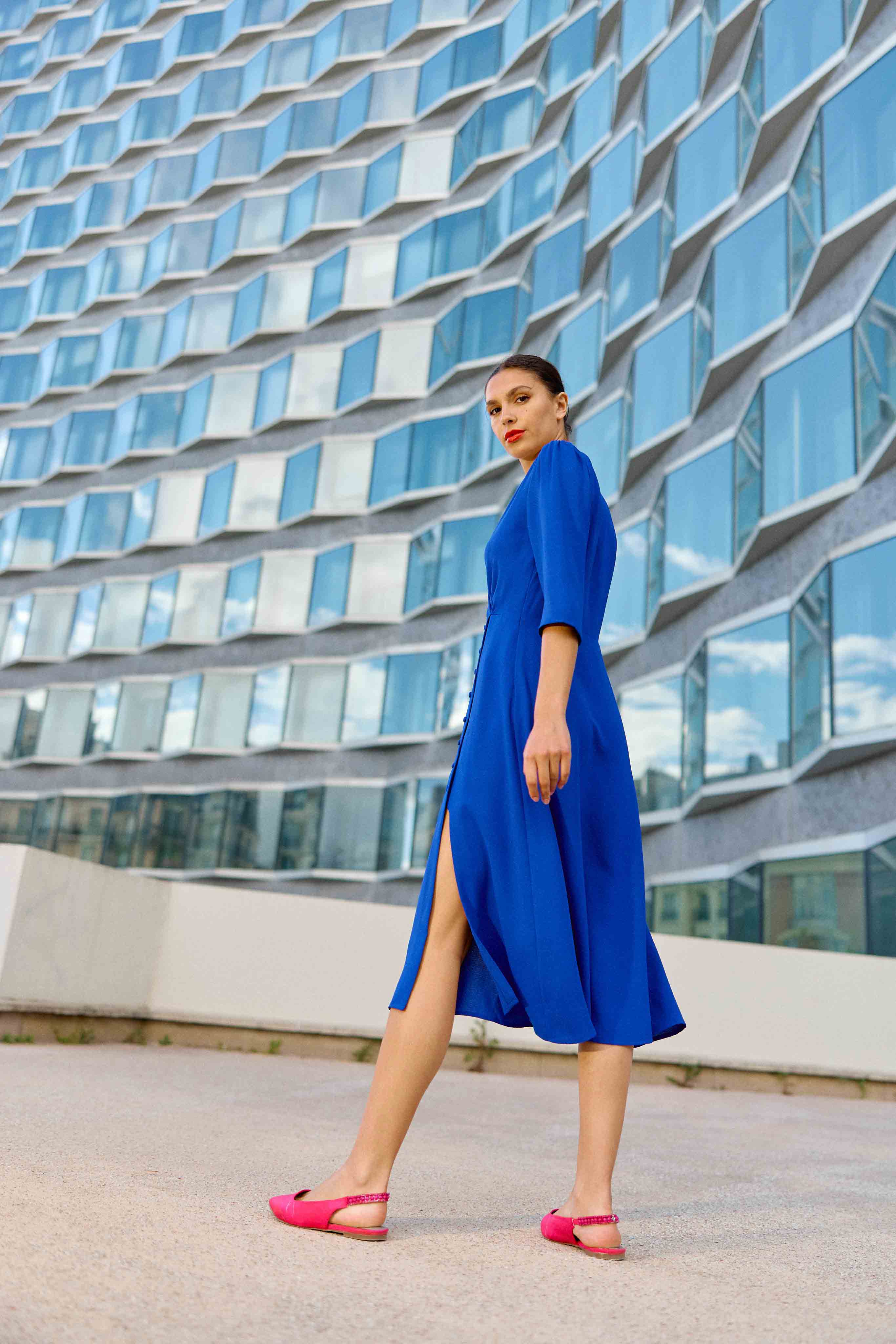 Long blue dress - Roxane
