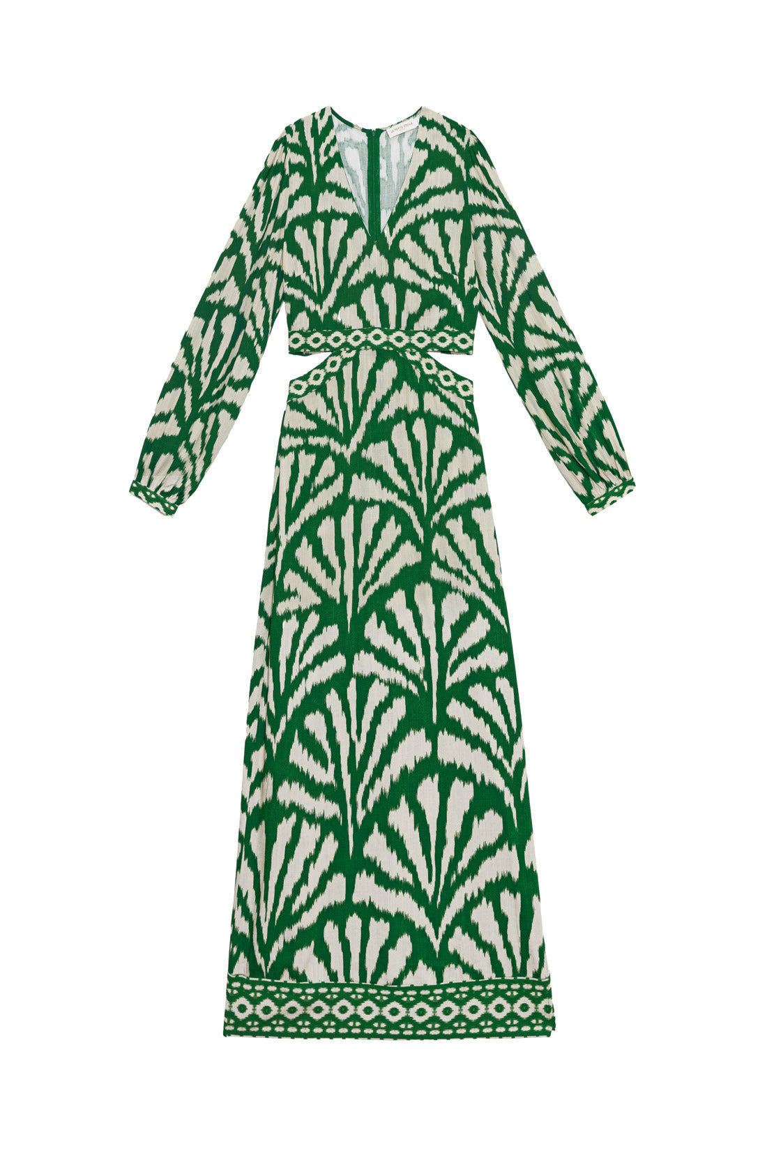 Robe droite imprimée vert - Royce