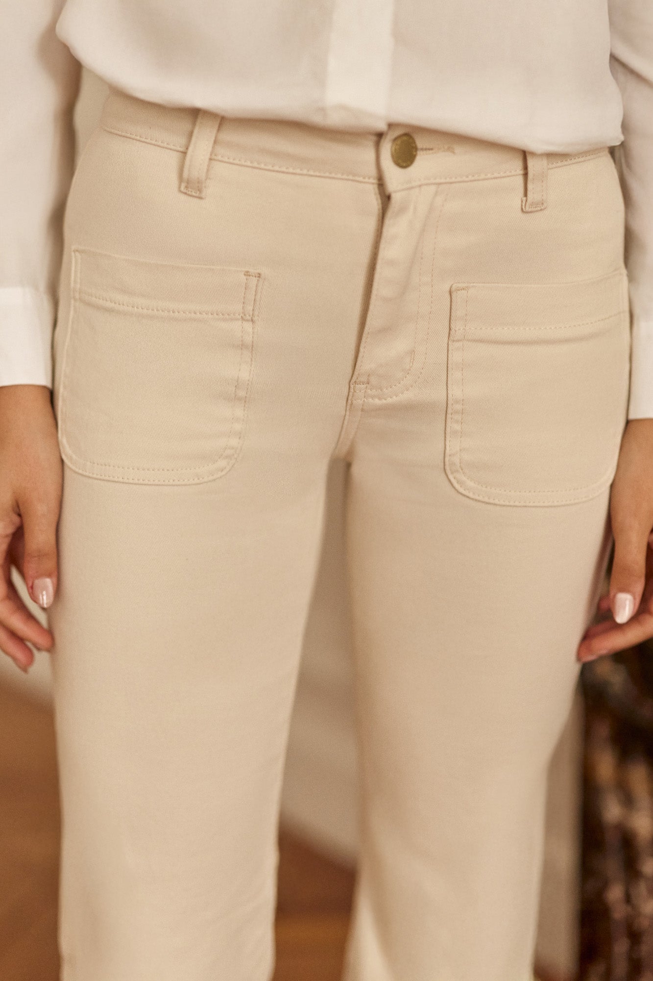 Light beige flare jeans - Sonny