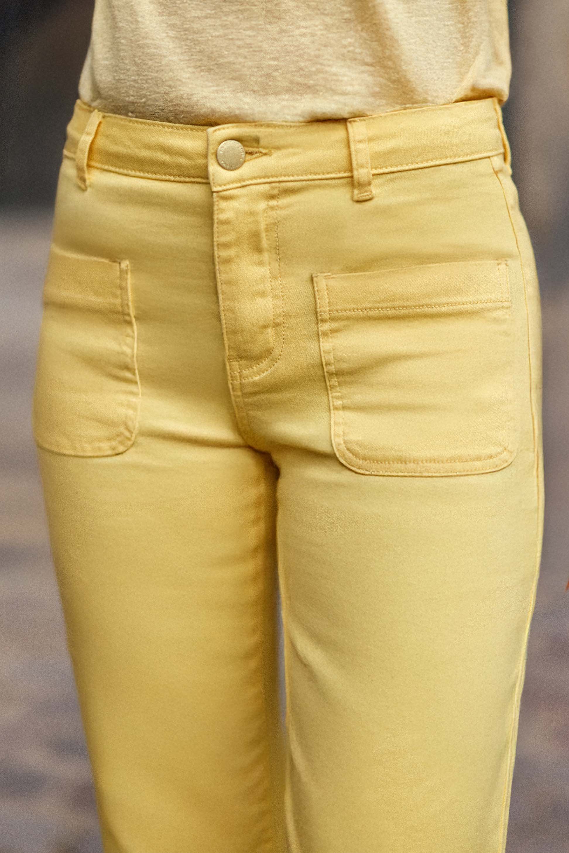 Gelbe Schlagjeans - Sonny