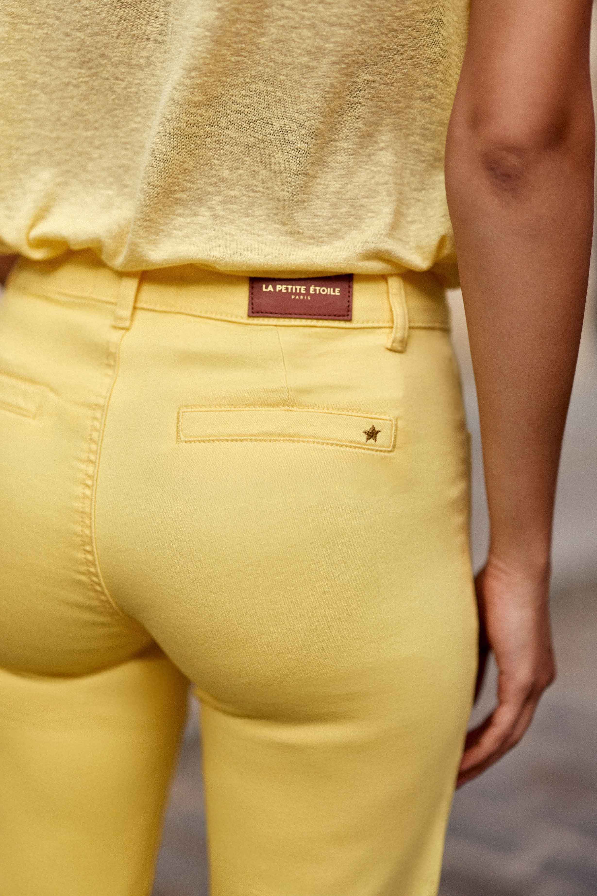 Gelbe Schlagjeans - Sonny