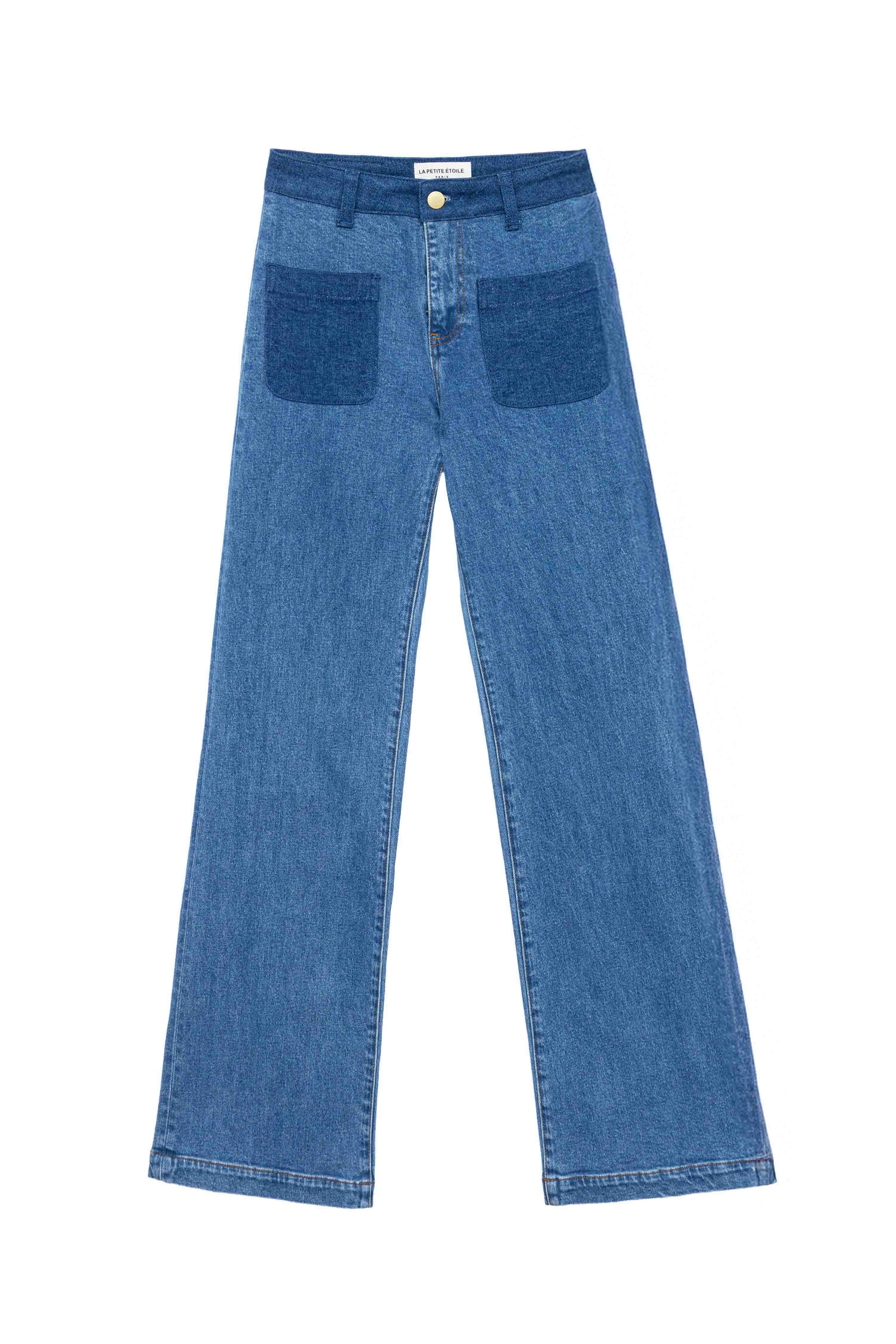 Jean flare contrasté stone – Sonnya