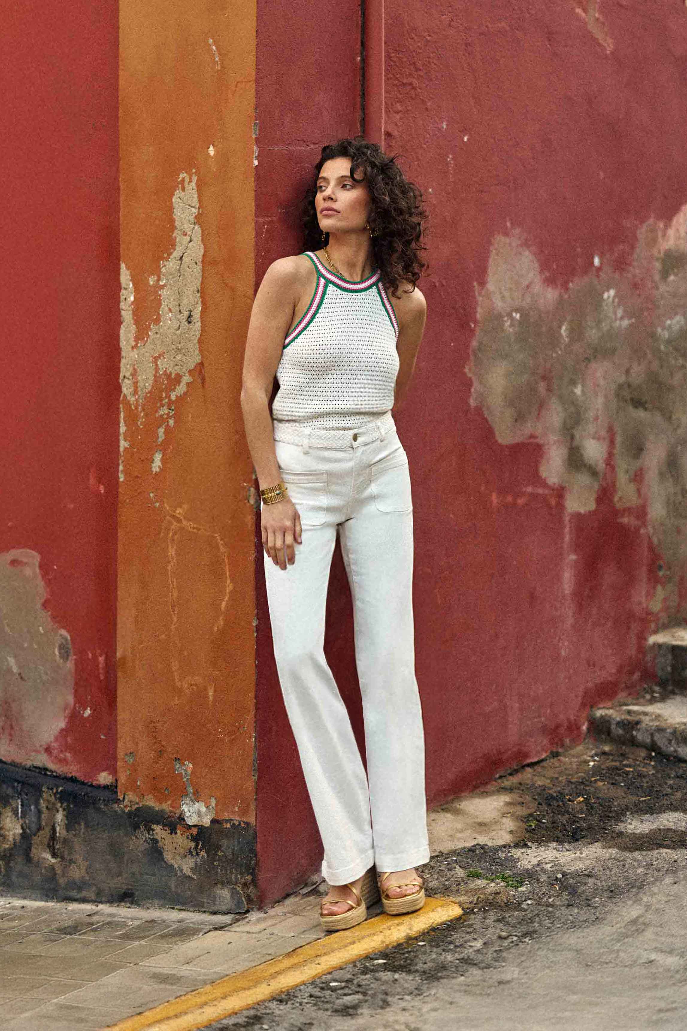 White flared jeans - Sonnyla