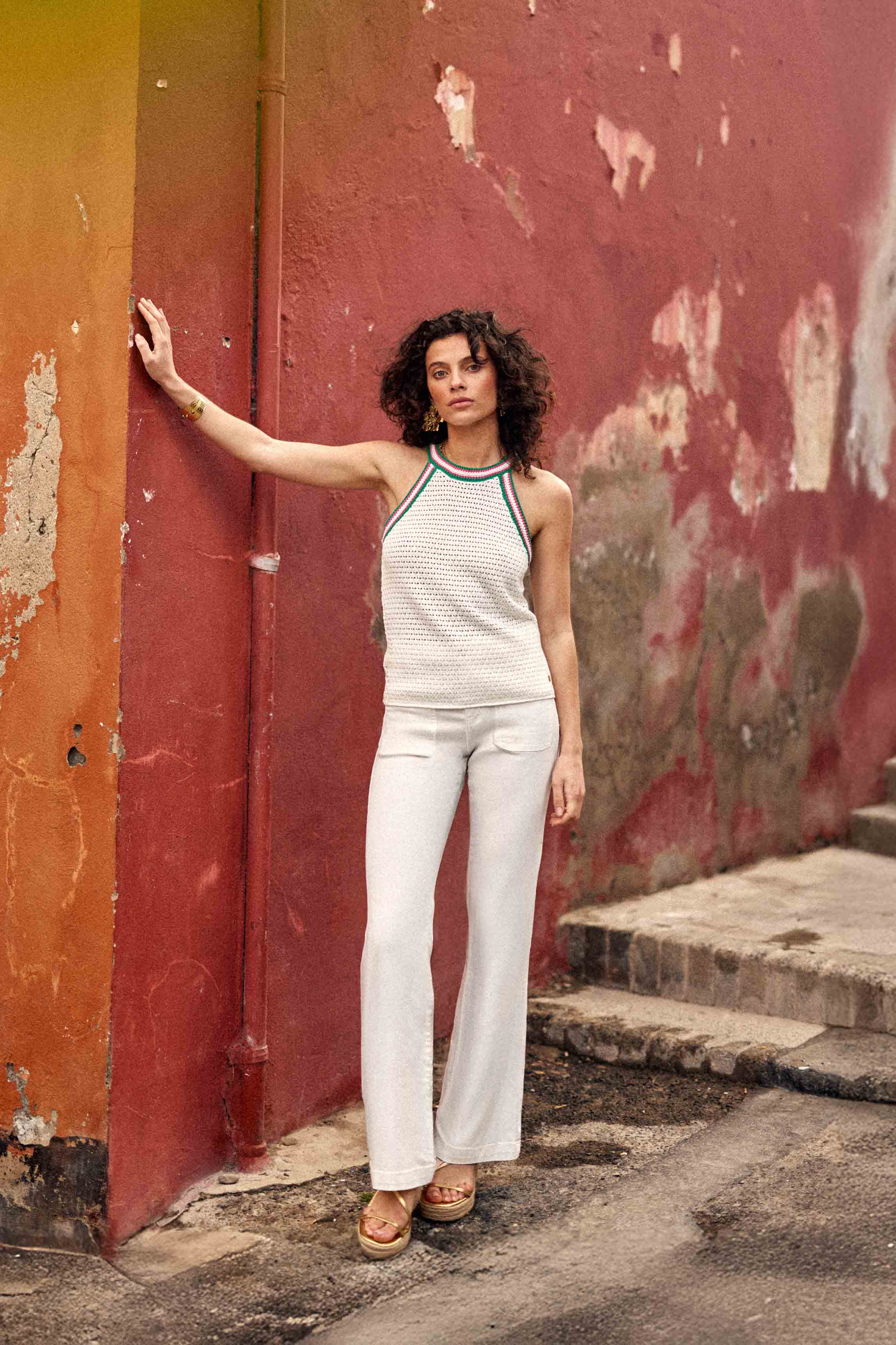 White flared jeans - Sonnyla