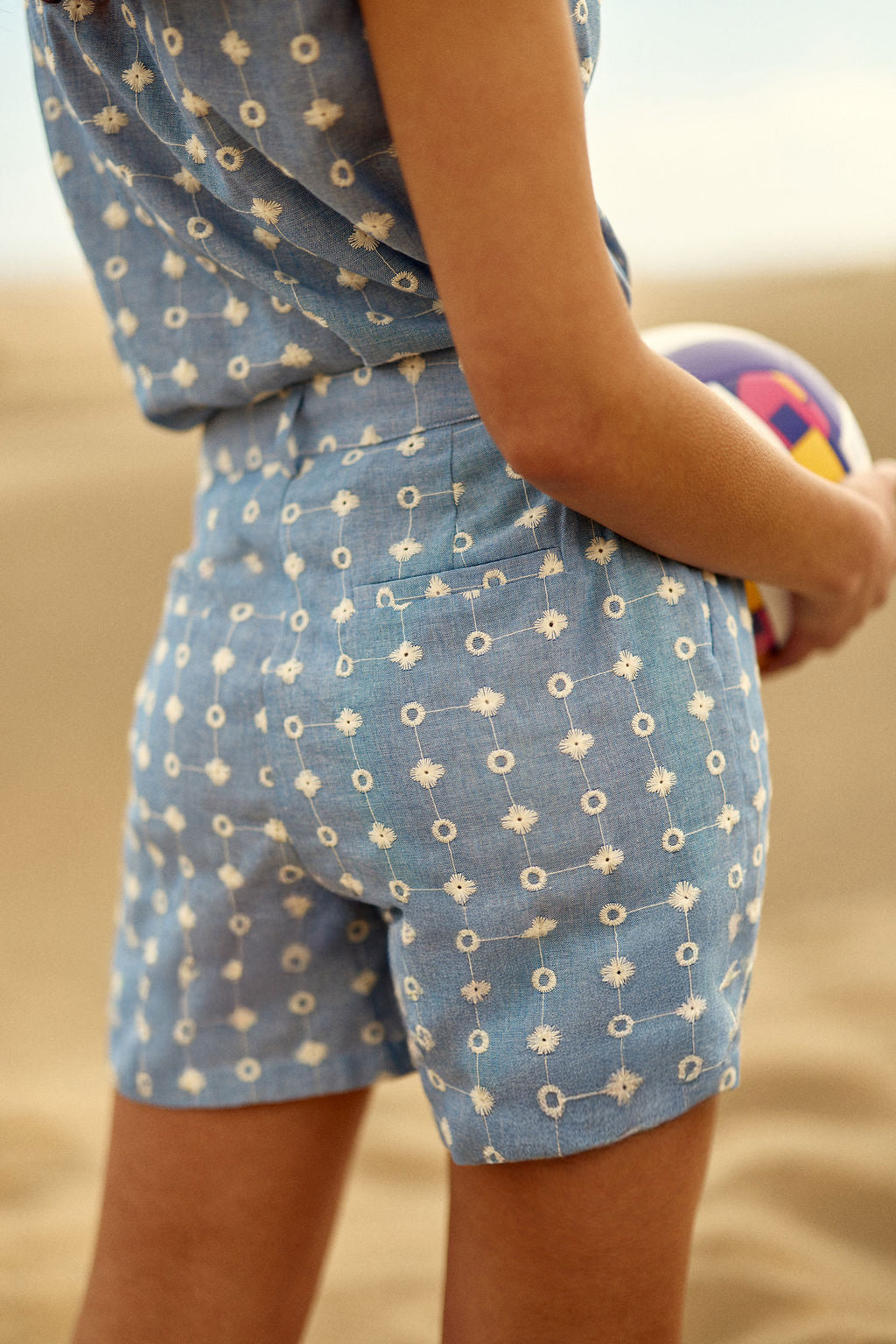 Short à motifs bleu - Soya