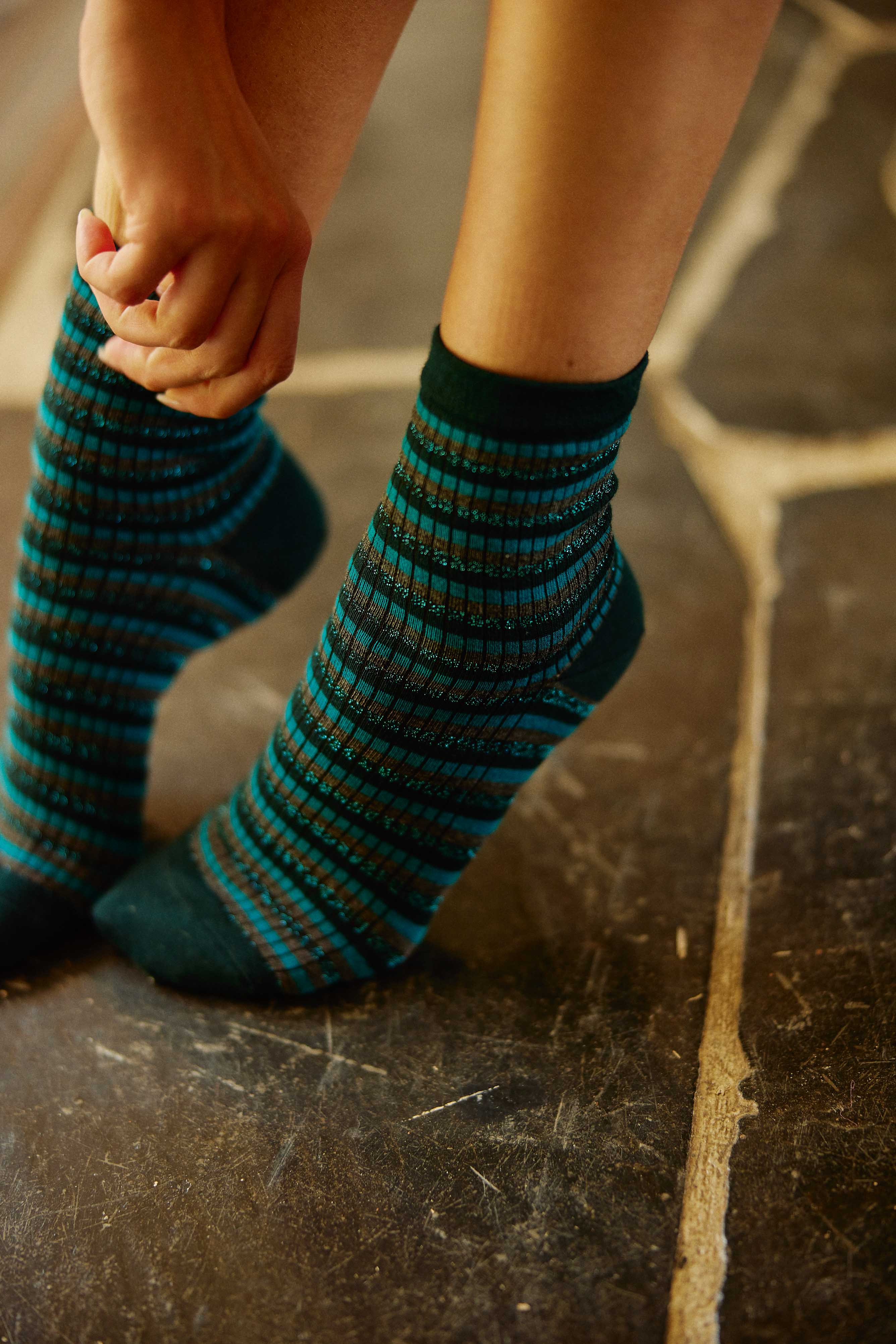 Gestreifte Socken - Mix