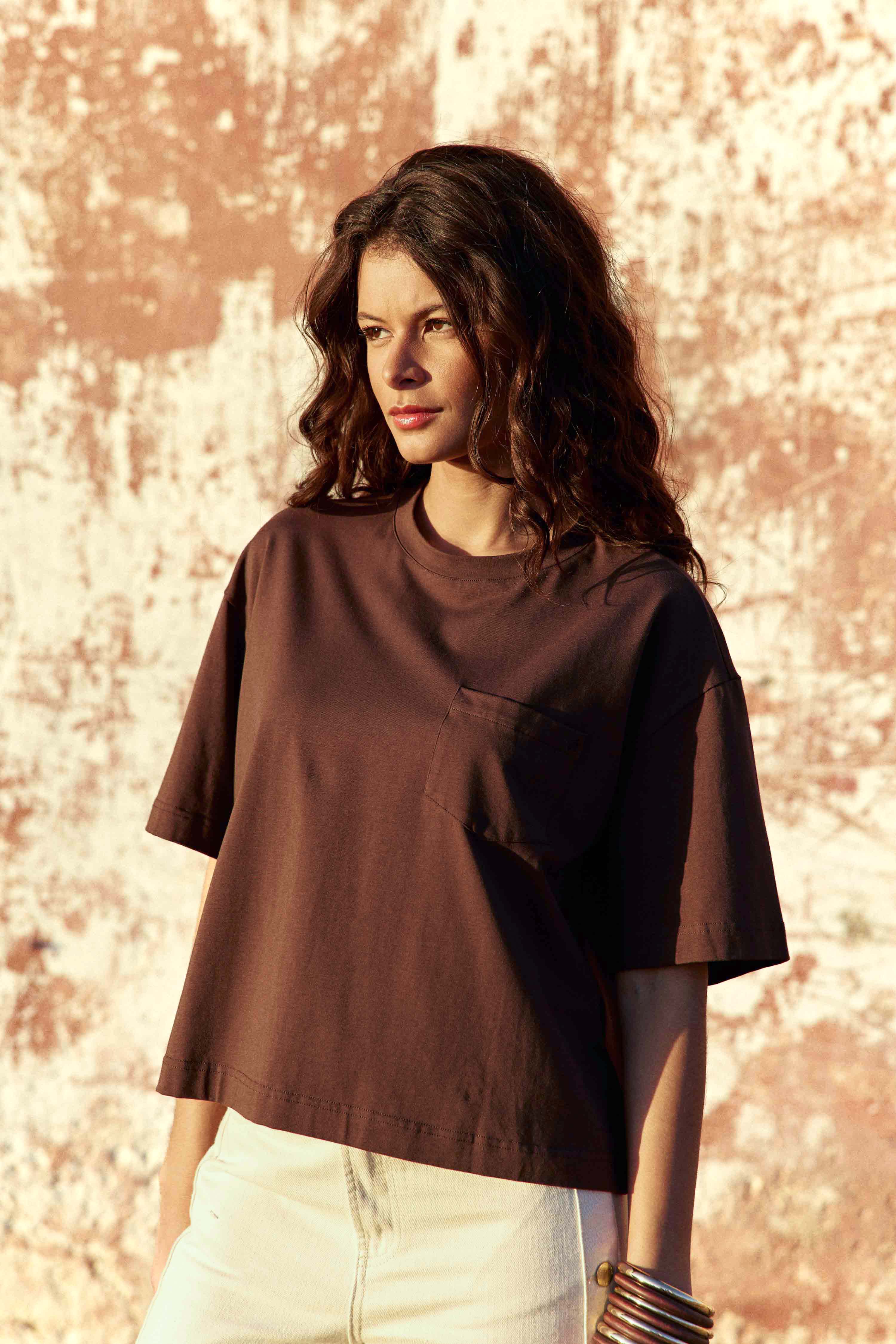 T-shirt Taisa - Marron