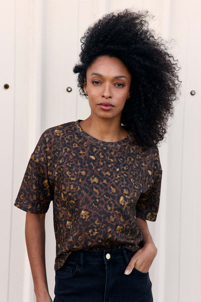 Taisu - T-shirt léopard