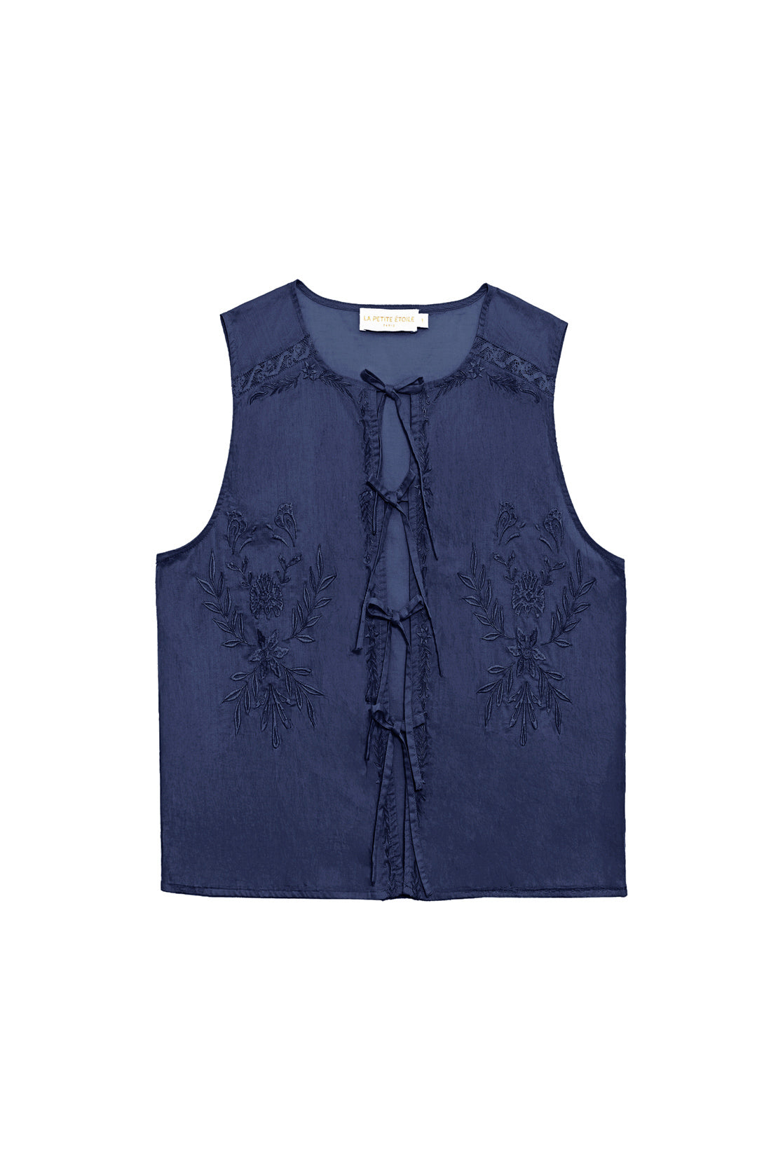 Navy sleeveless top - Tery