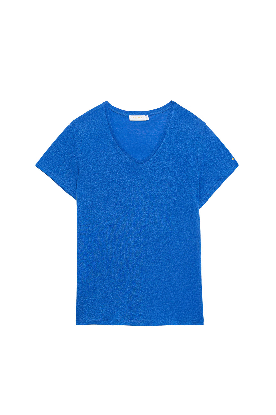 Blue V-neck T-shirt - Thana