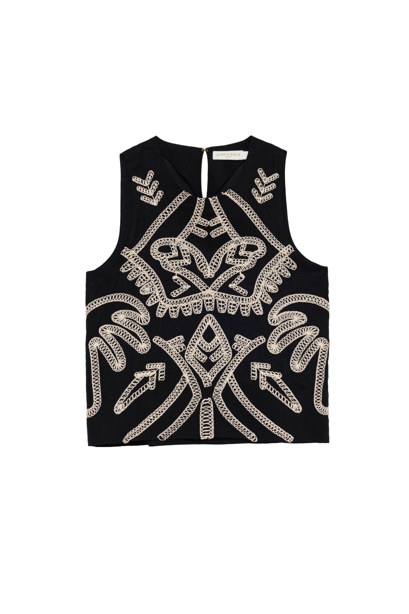 Thiney - Embroidered Sleeveless Top