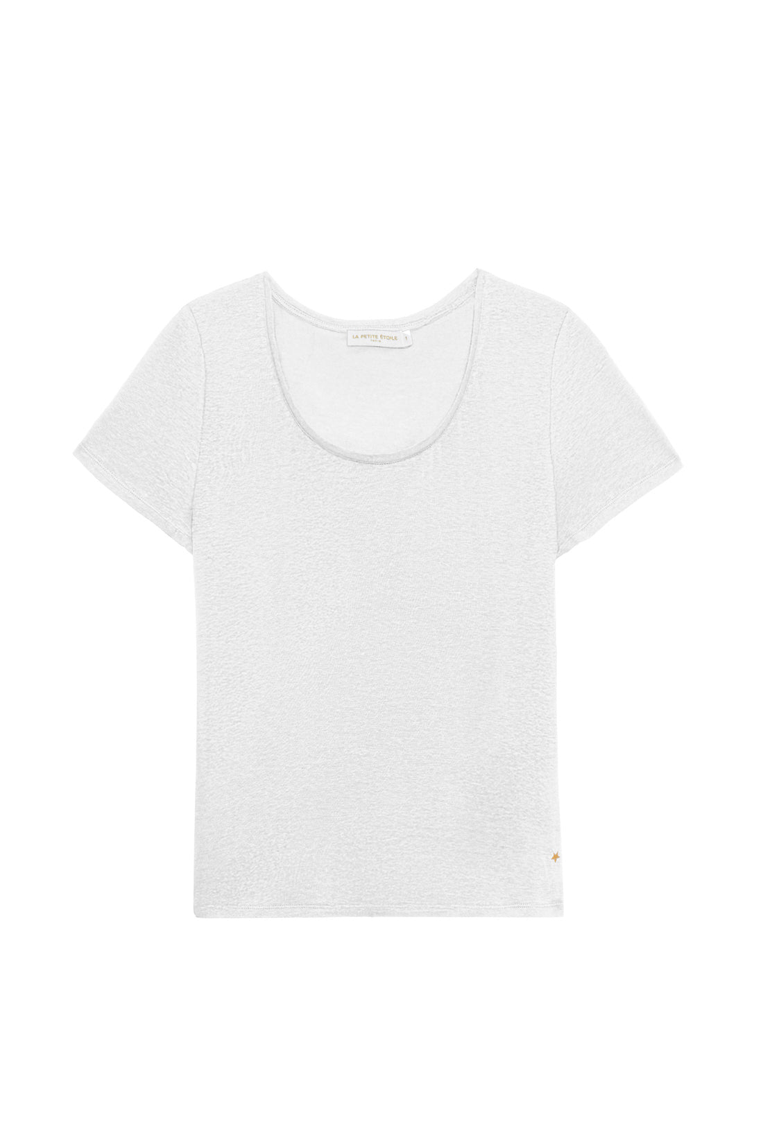Ecru round neck t-shirt - Tia