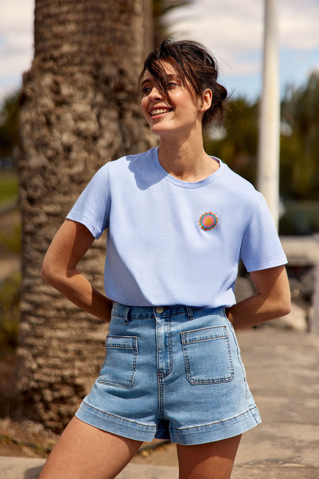 T-shirt bleu - Tick
