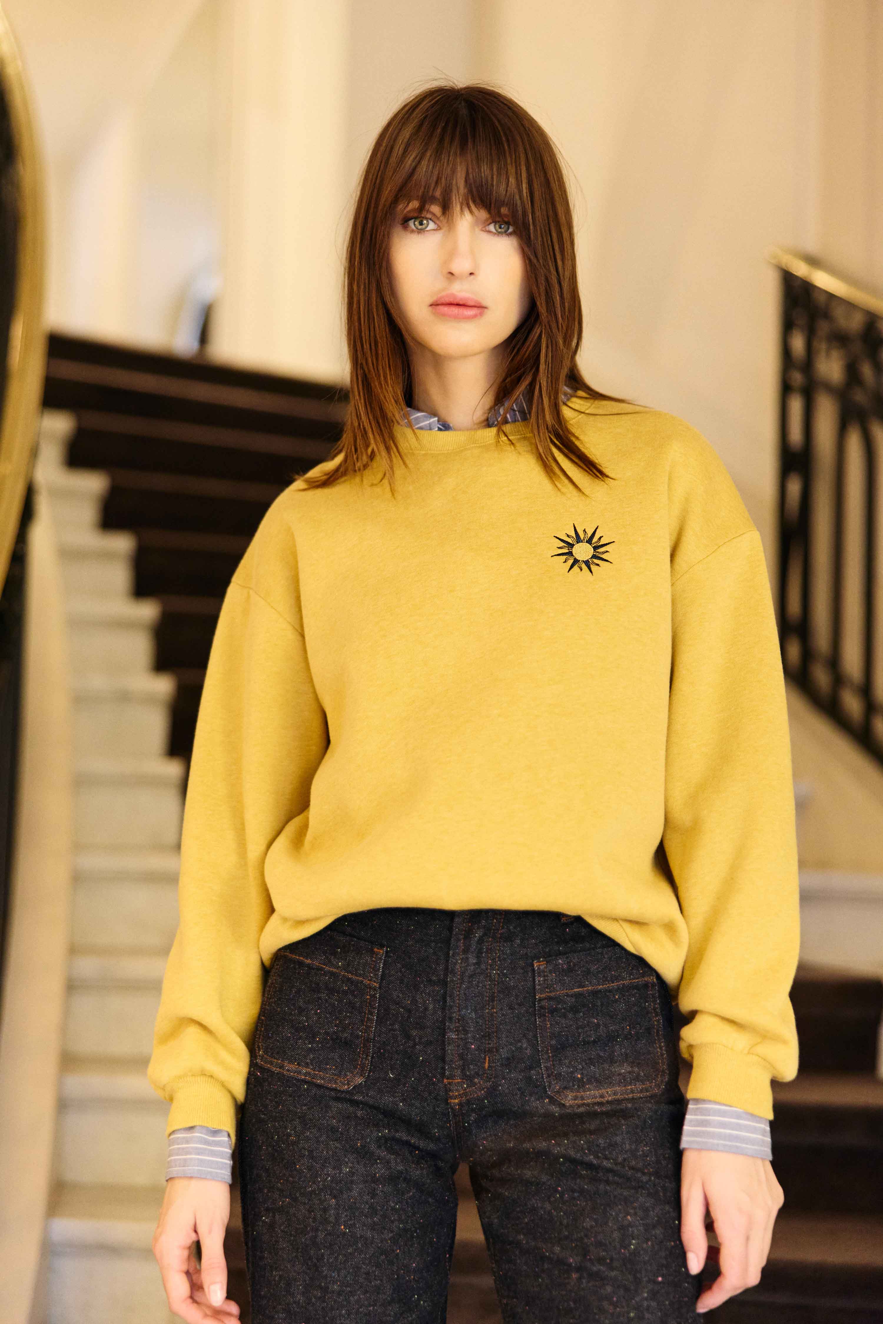 Sweat-shirt Tiger - Ocre