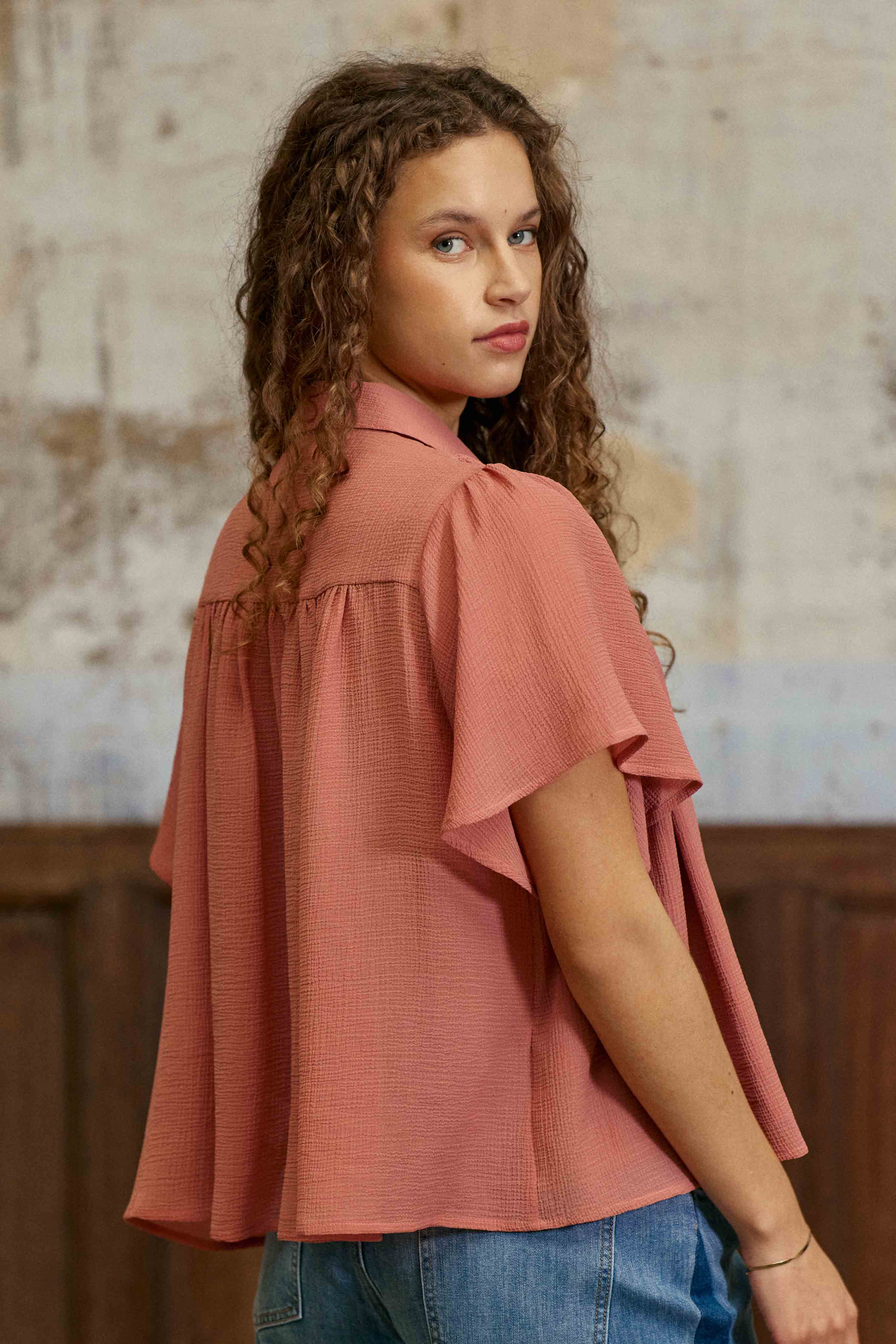Tobia - Gingham effect blouse