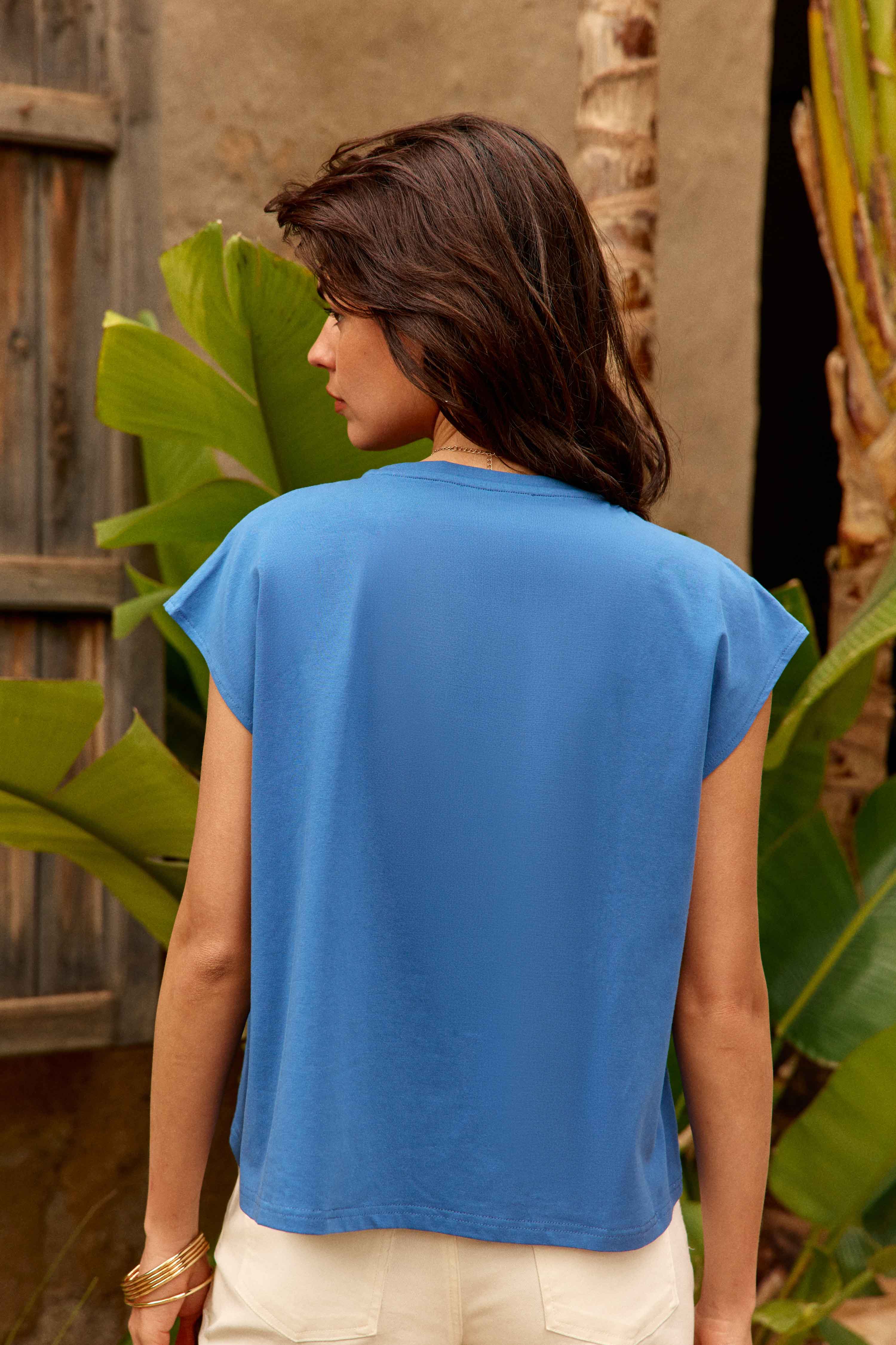 Tunset – Oversize besticktes T-Shirt