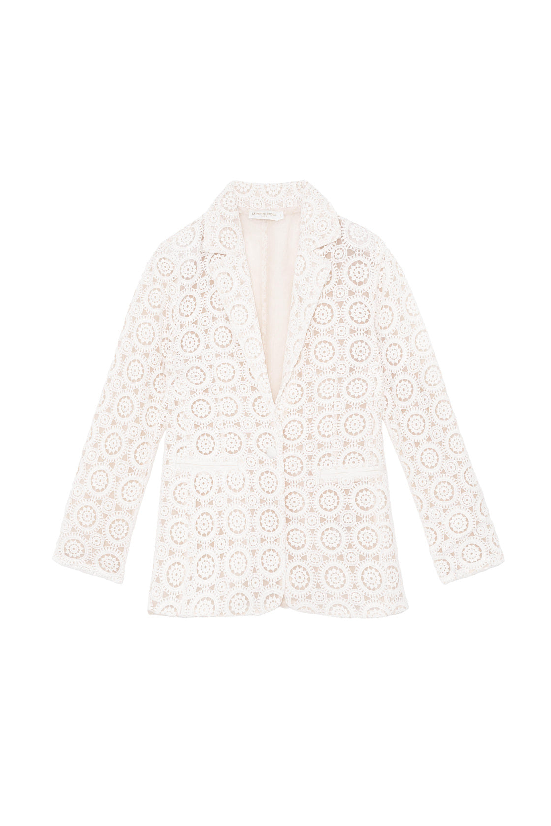 Ivory guipure jacket - Valy