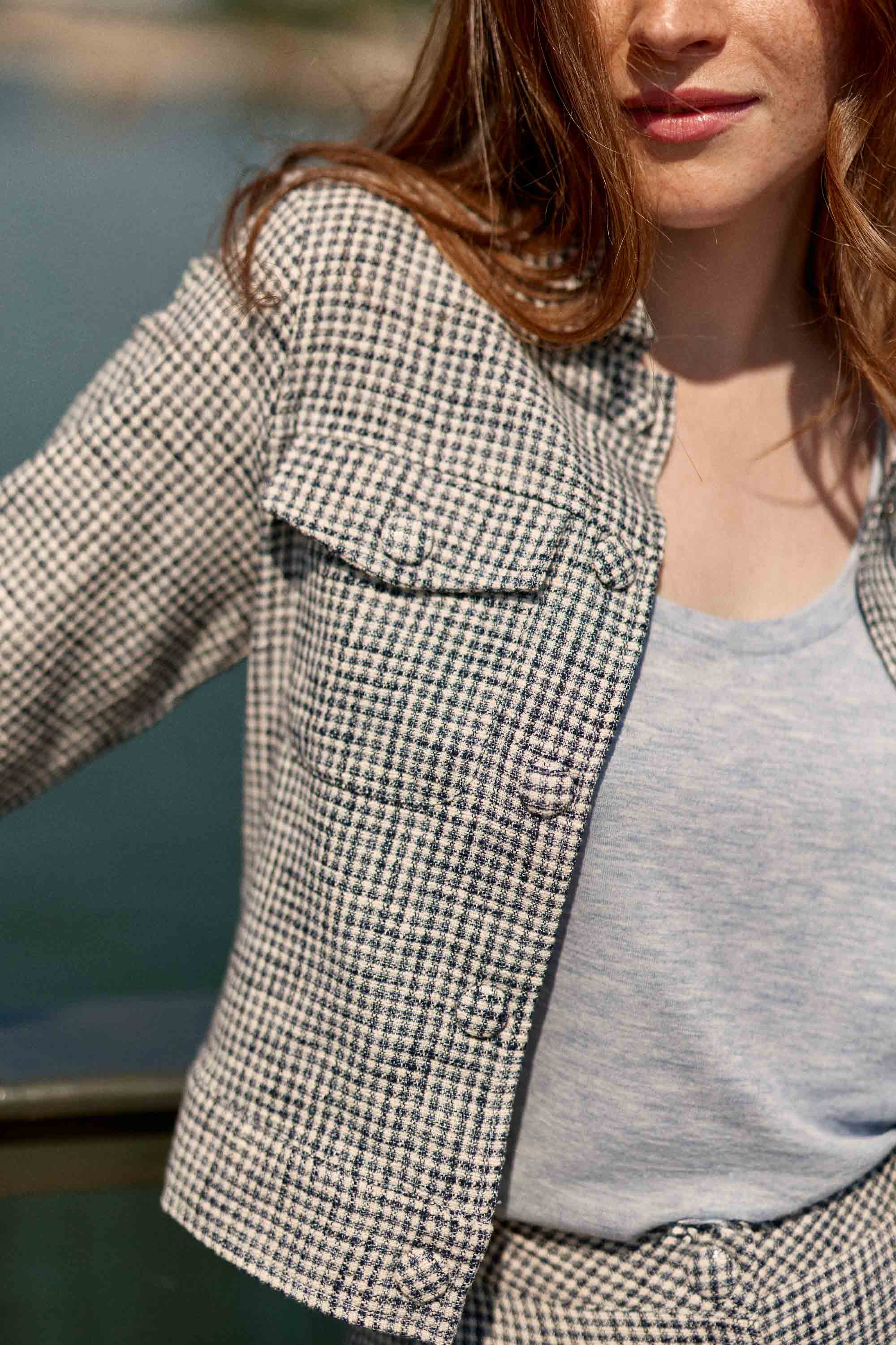Gingham jacket - Vana