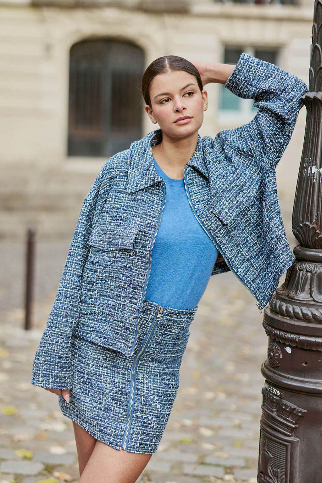 Blue tweed jacket - Vane