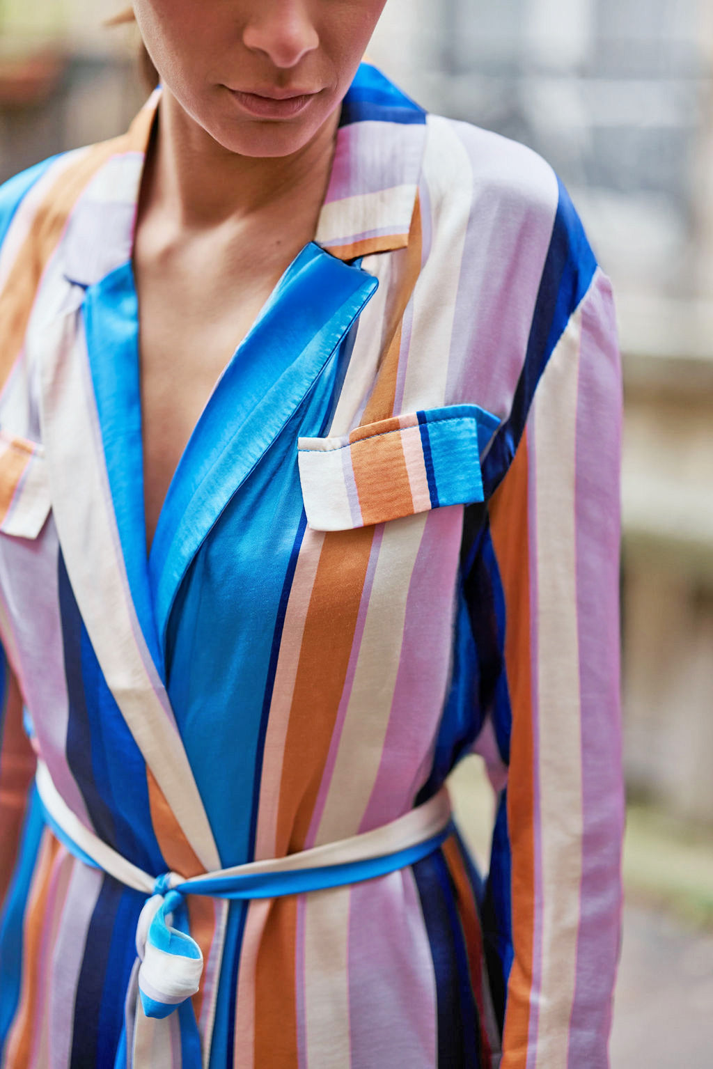 Short kimono vega - Stripes