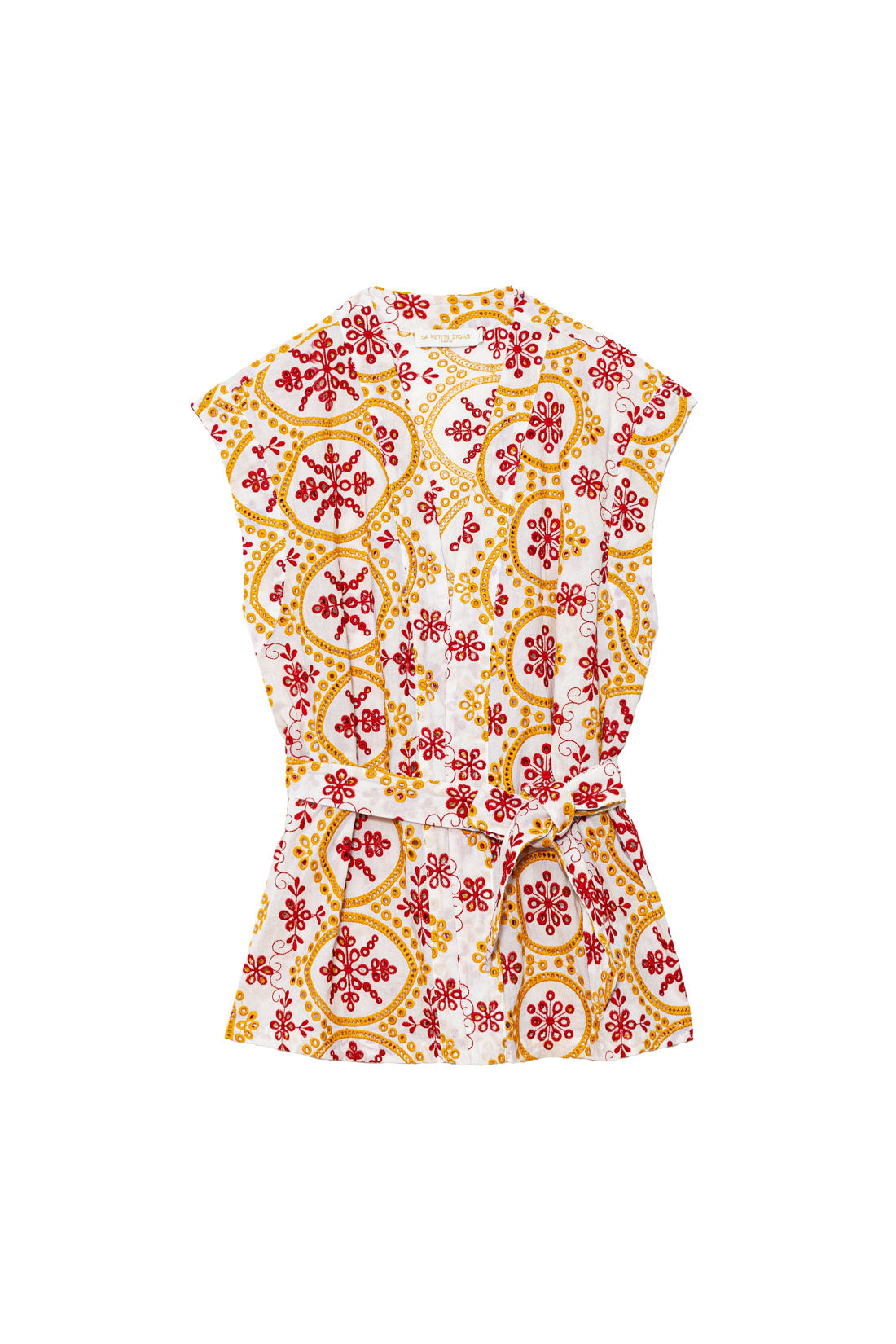 Ecru sleeveless jacket - Velty