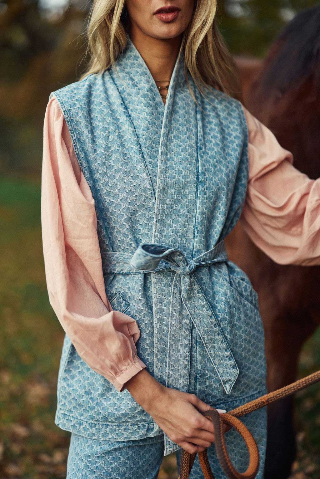 Stone denim jacket - Verany