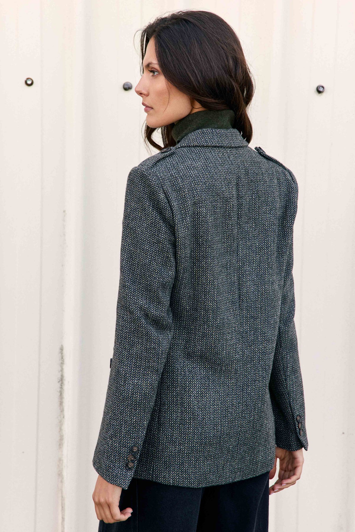 Vidala - Jacke mit Fischgrätenmuster
