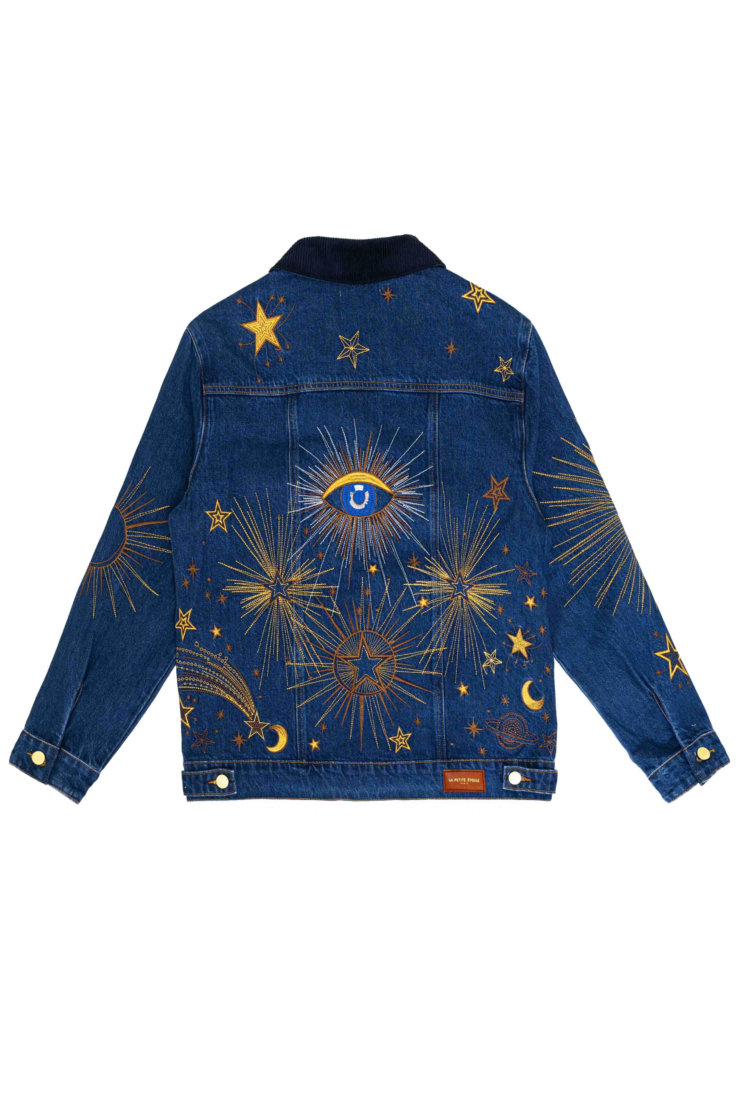 Vinae - Veste denim brodée