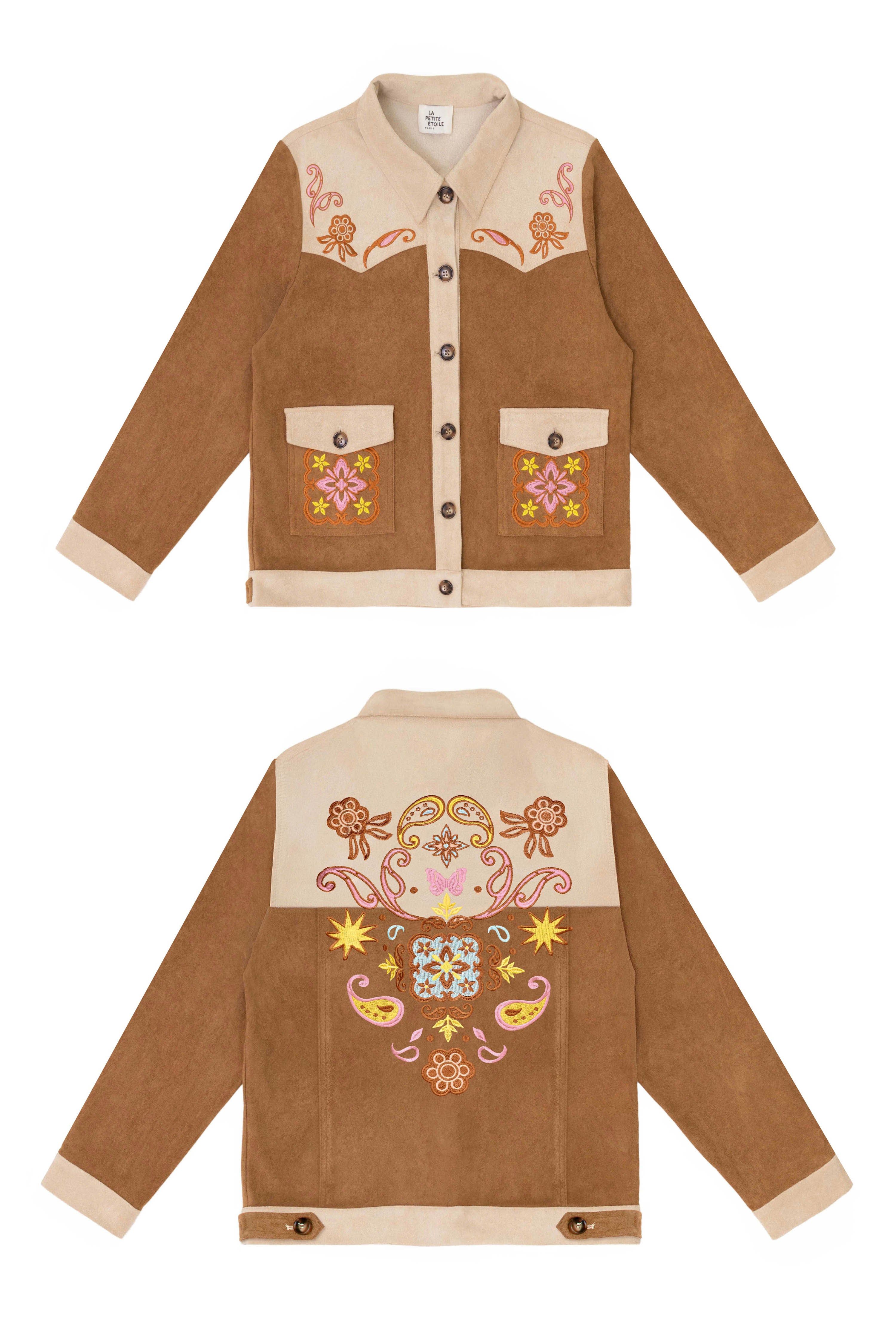 Vinao - Embroidered Suede Jacket