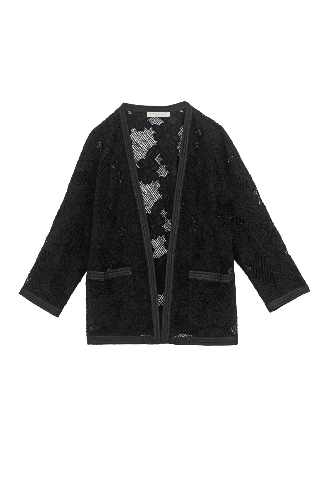Black cotton kimono - Violaine