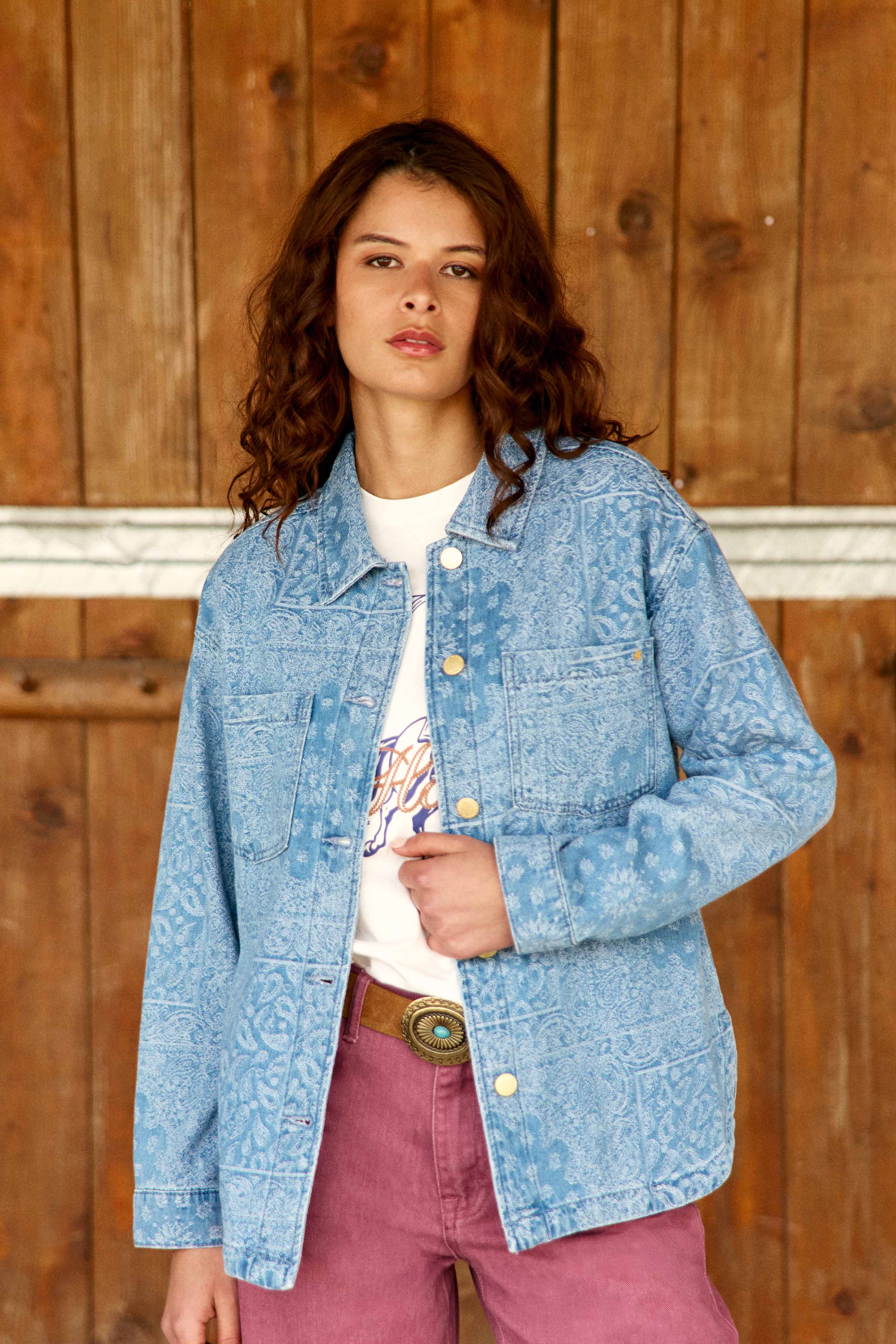 Vitalo - Jeans-Hemdjacke