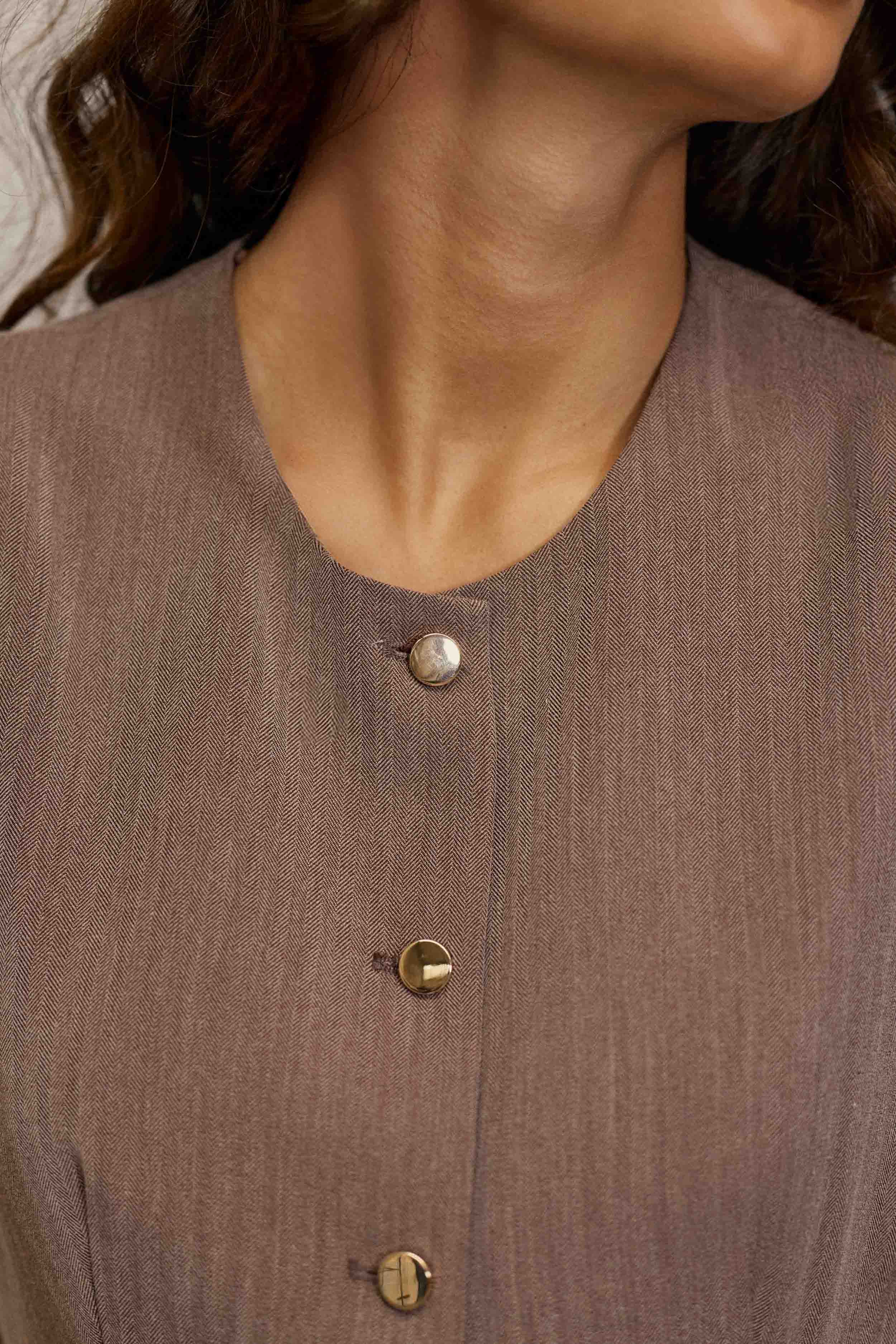 Gilet sans manches marron – Vrenz