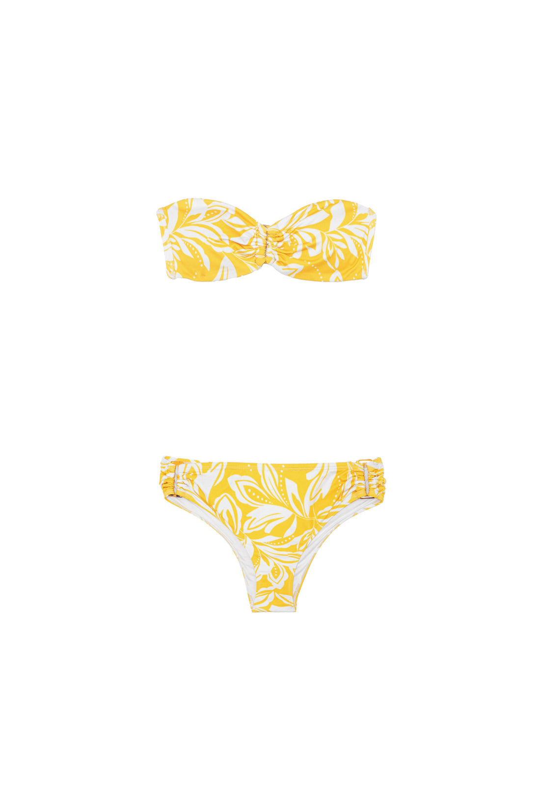 Haut de maillot bicolore jaune - Wendie